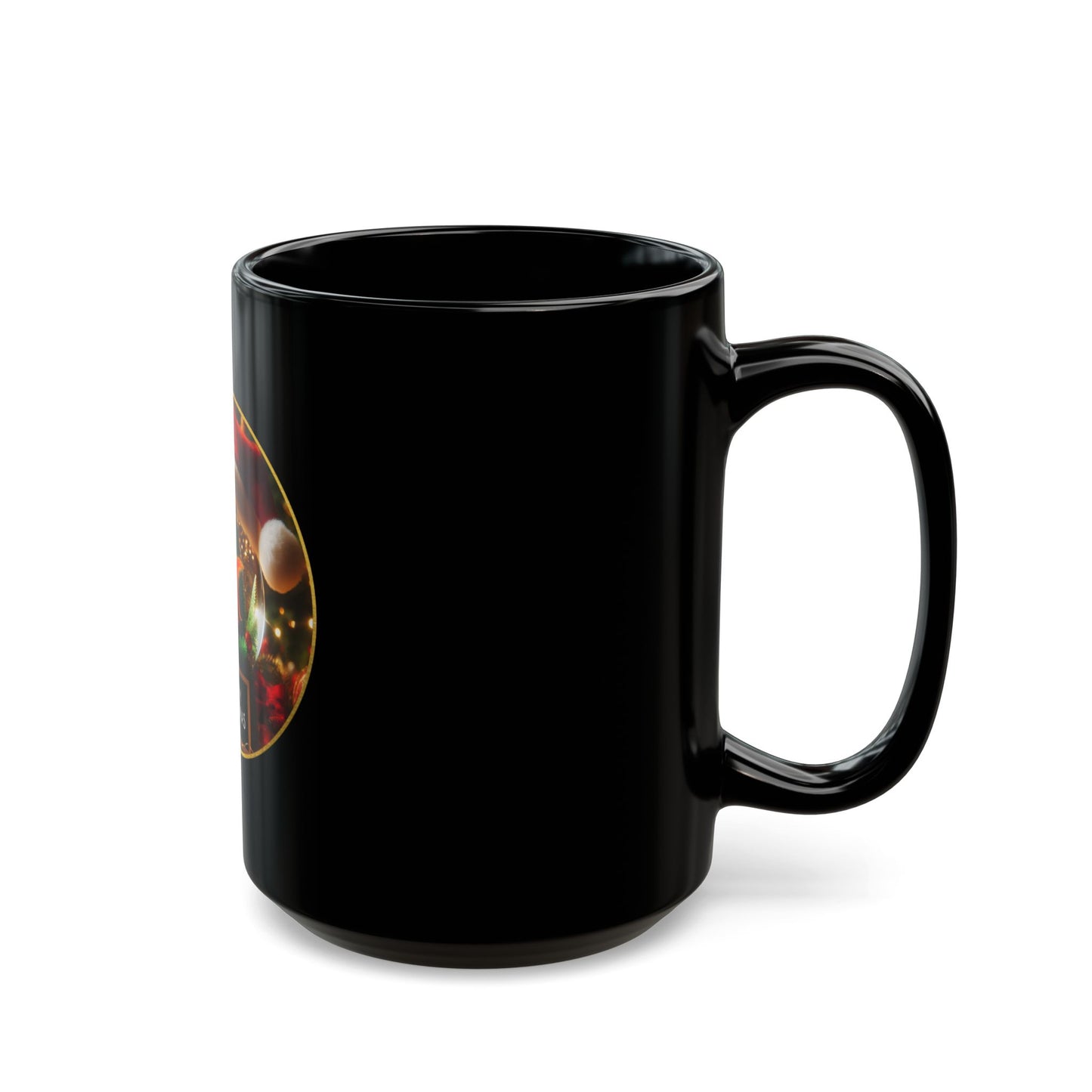 Fin-tastic Santa Black Mug - 11oz, 15oz