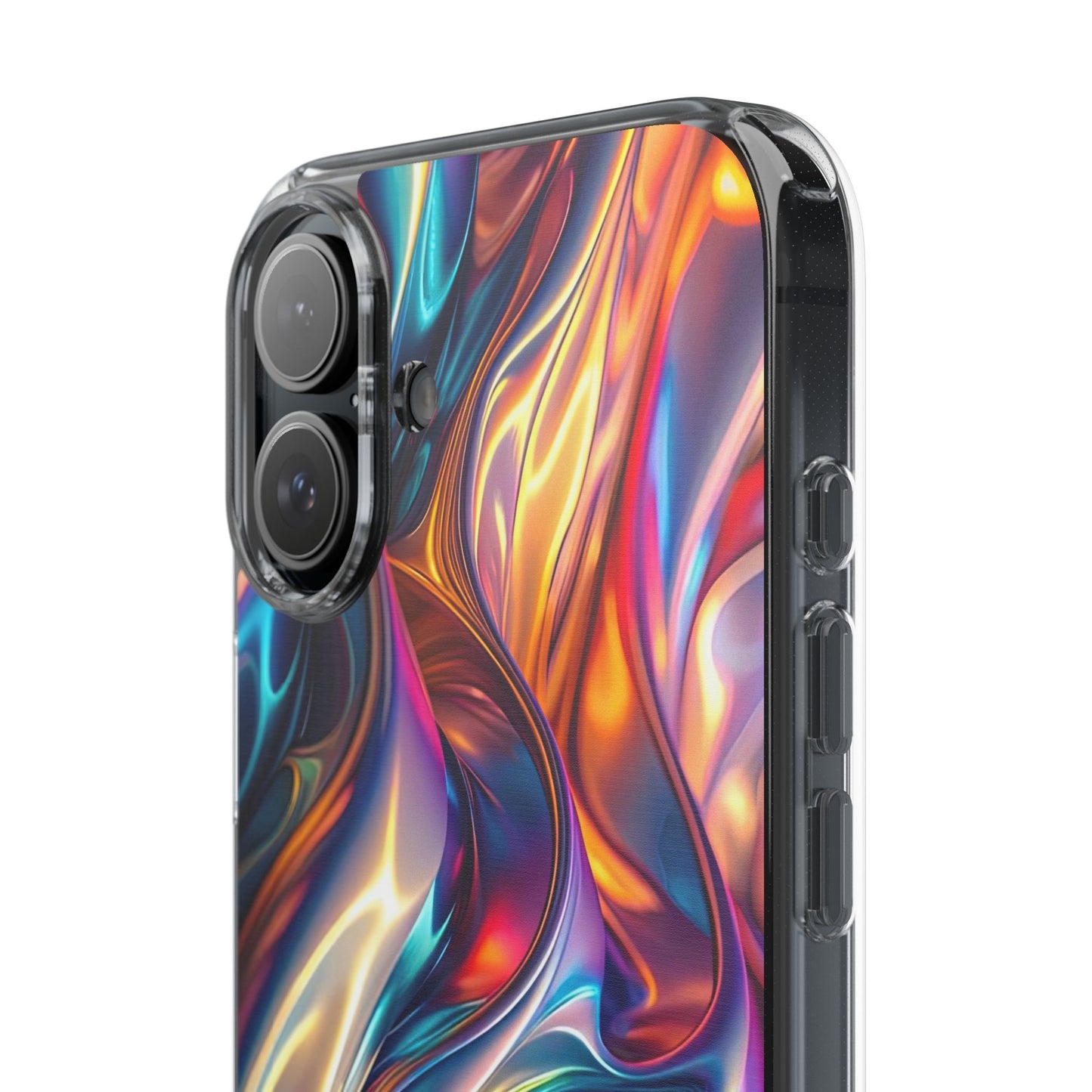 Colorful Clear Case for iPhone – Abstract Art Design