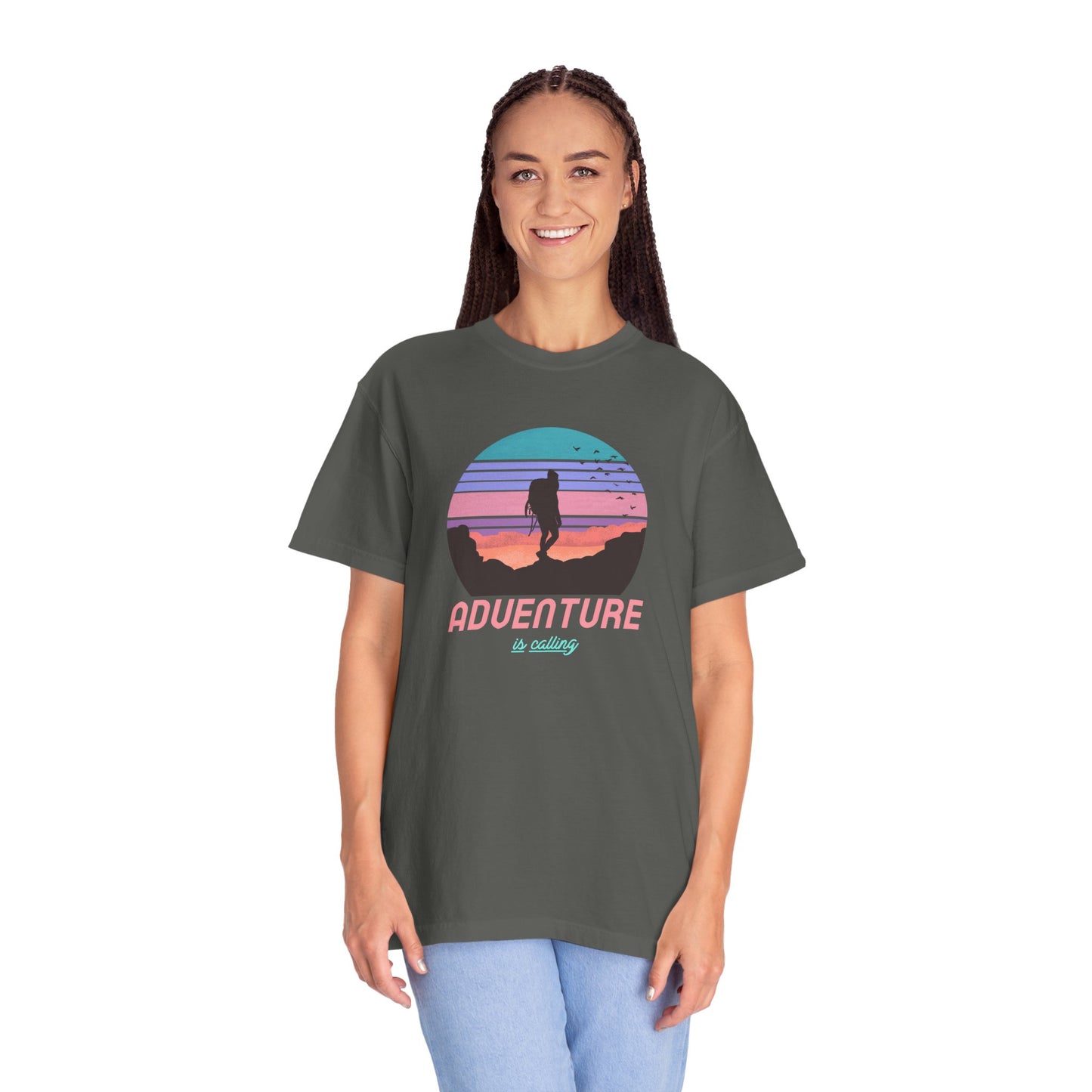 Adventure Is Calling Unisex Garment-Dyed T-shirt