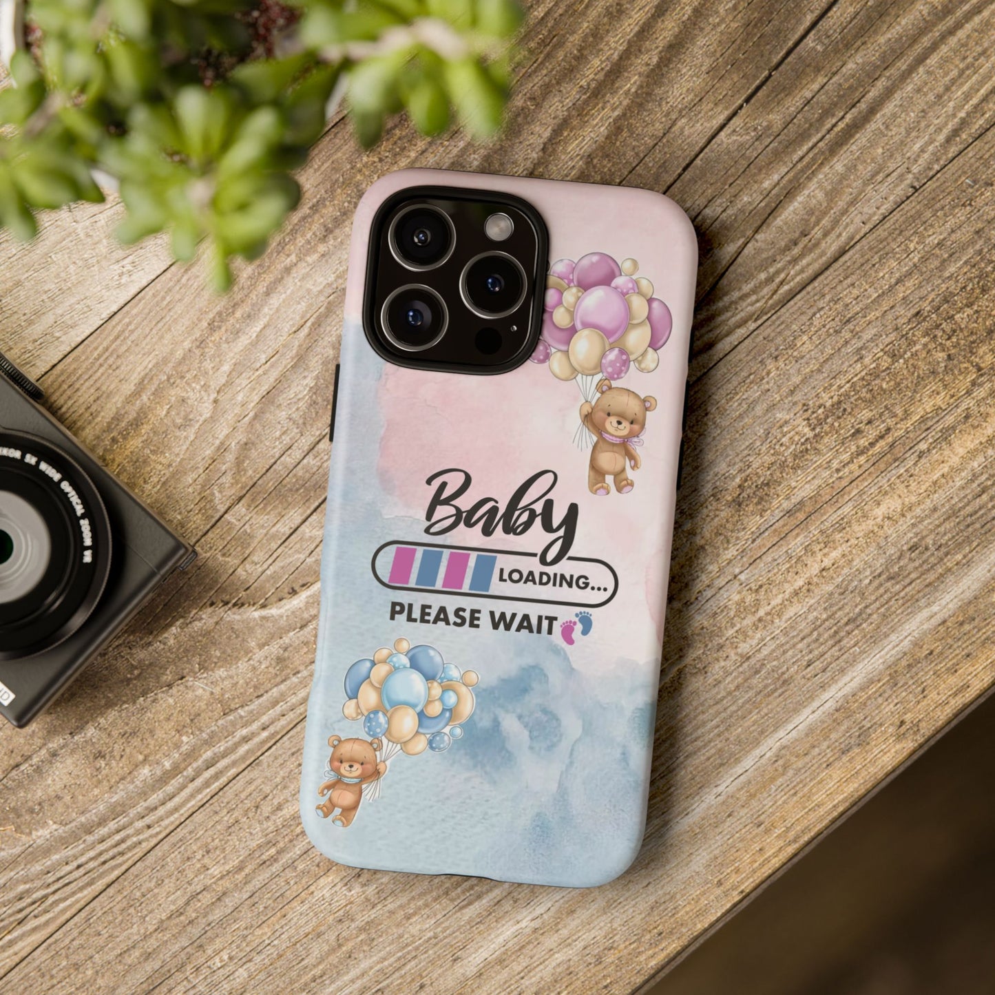 Cute Baby Loading Phone Case for iPhone - Maternity Cover for Pregnancy Reveal or Baby Shower