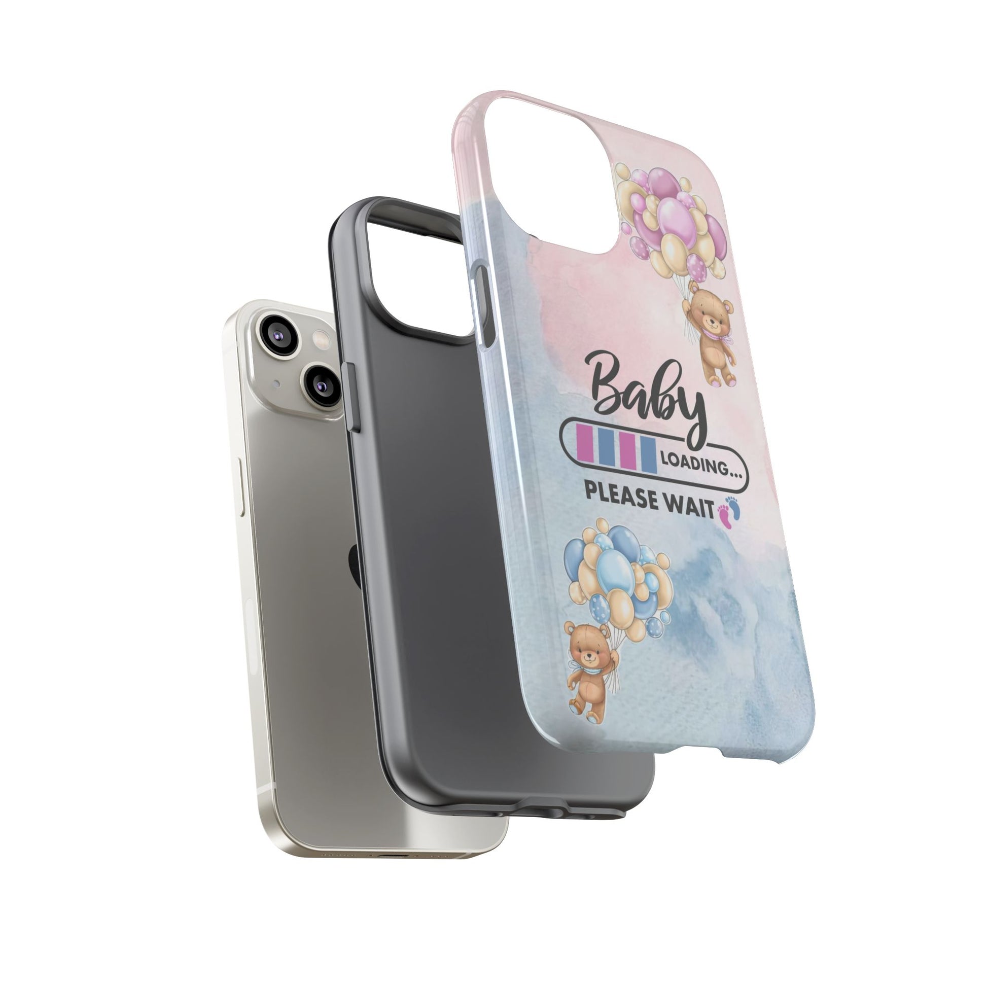 Cute Baby Loading Phone Case for iPhone - Maternity Cover for Pregnancy Reveal or Baby Shower