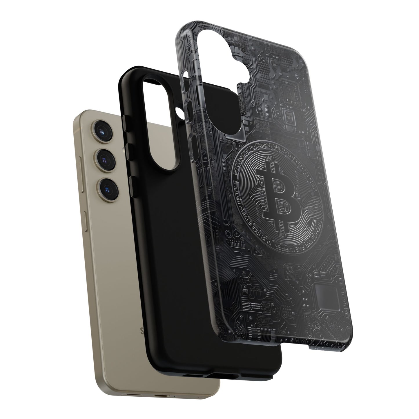 Bitcoin Samsung Tough Phone Case, Cryptocurrency Protection Cover