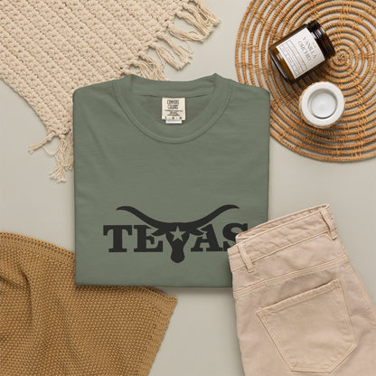 Texas Unisex Garment-Dyed T-Shirt - Cool Western Vibe for Everyday Wear