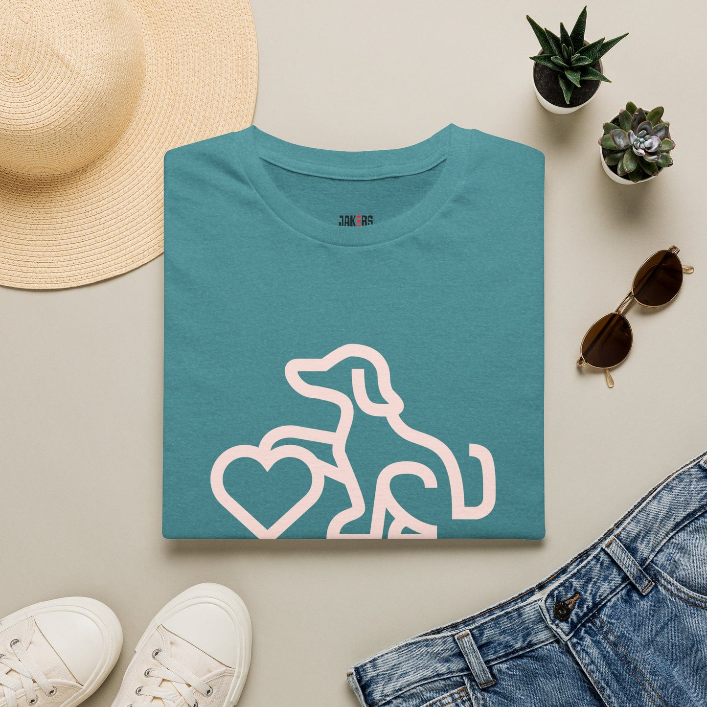 Dog Lover Unisex T-Shirt - At Least My Dog Loves Me