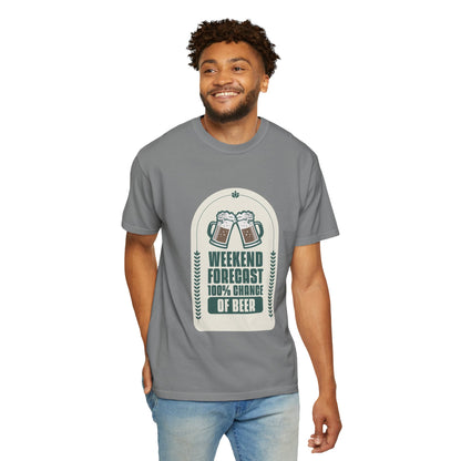 Weekend Forecast 100% Chance Of Beer T-shirt