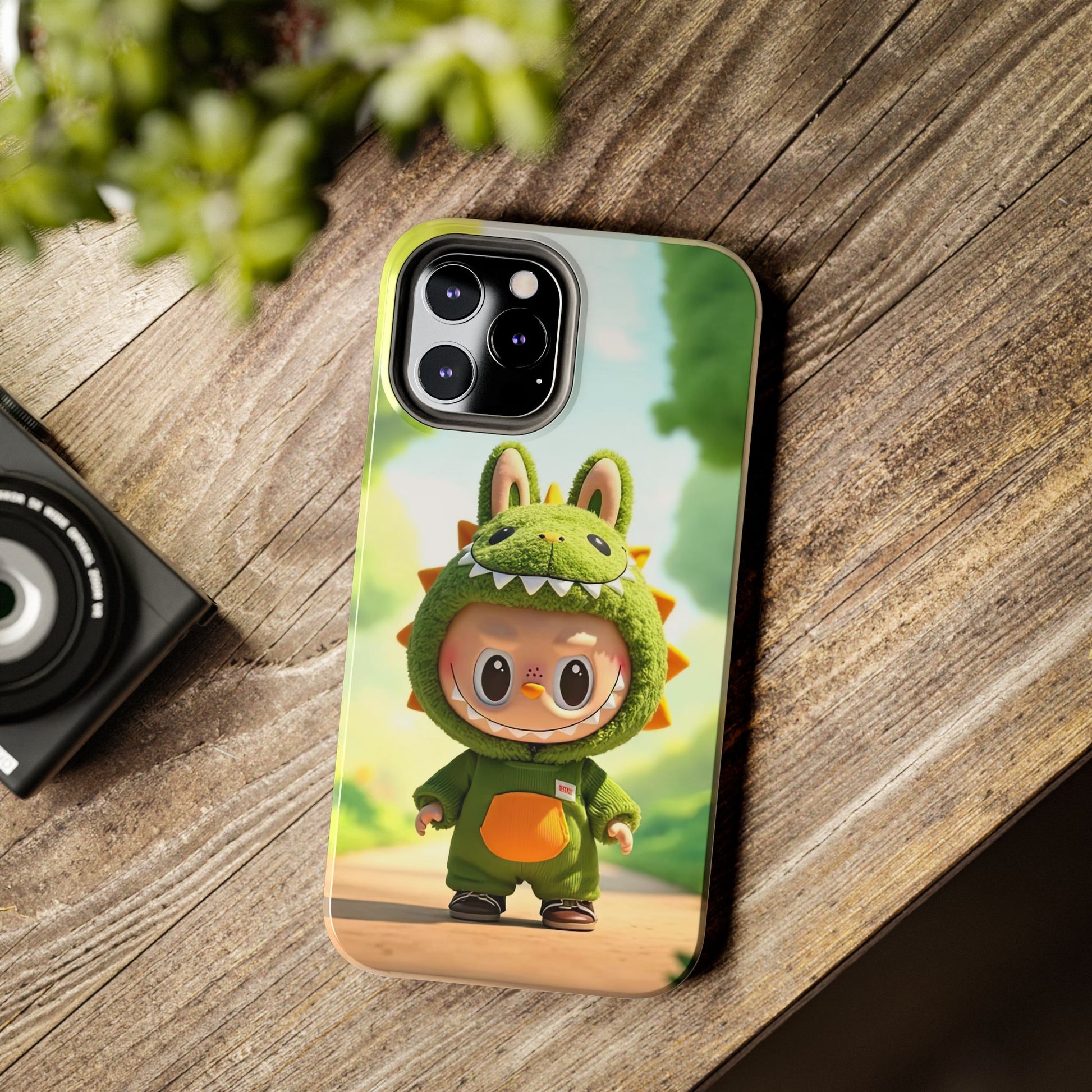 The Monsters Tough Case for iPhone Models – Playful Dinosaur Design, Dual Layer Protective Cover, Fun Mobile Accessory