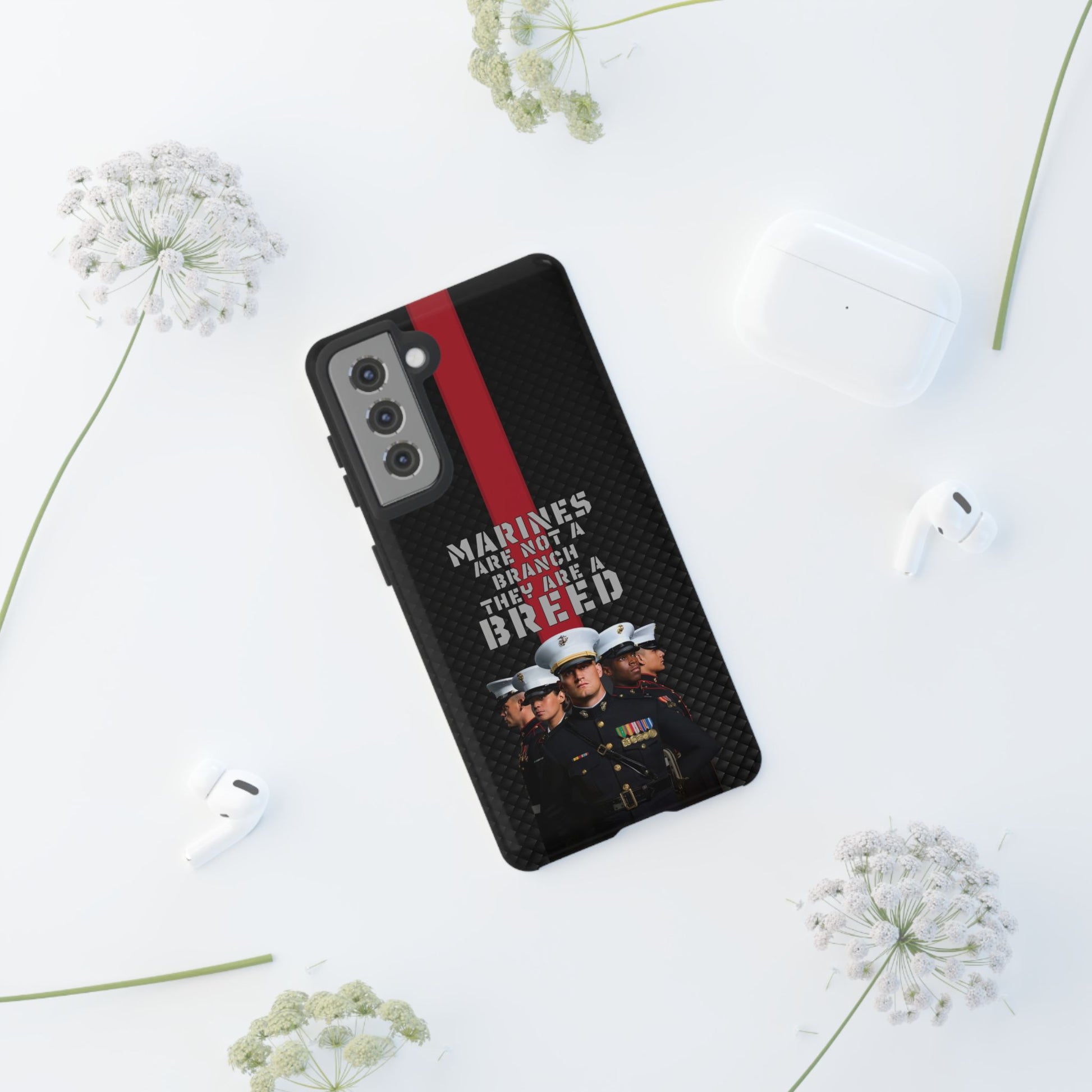 Marine Corps Samsung Tough Phone Case - Proud Military Supporter