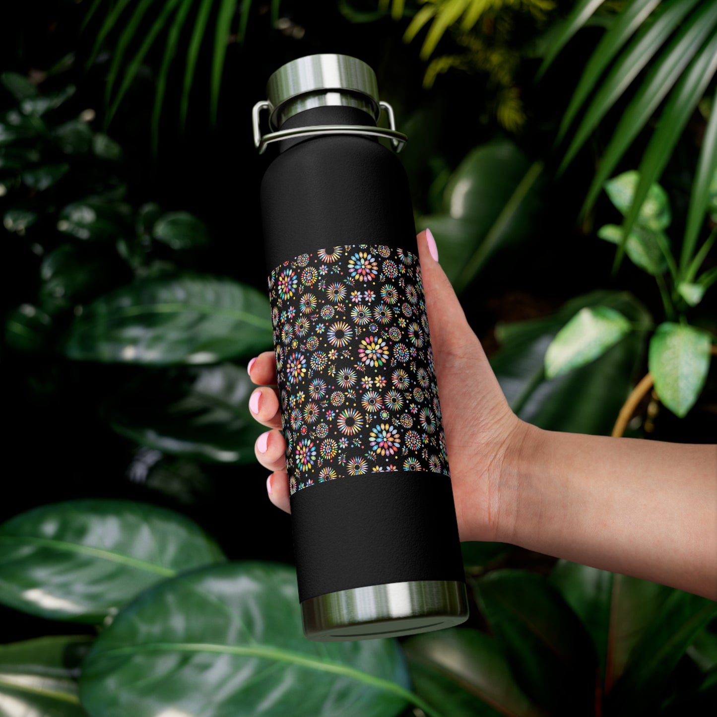 Vibrant Vibes Copper Vacuum Insulated Bottle, 22oz