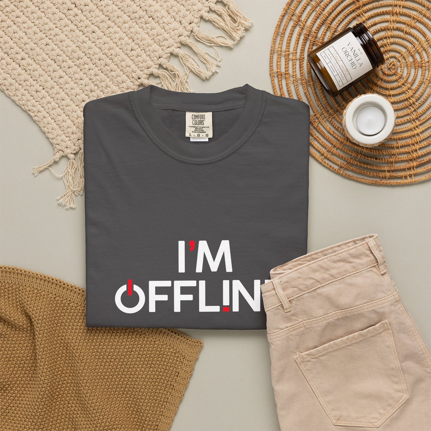 I'm Offline Statement Tee, Relaxed Graphic Shirt