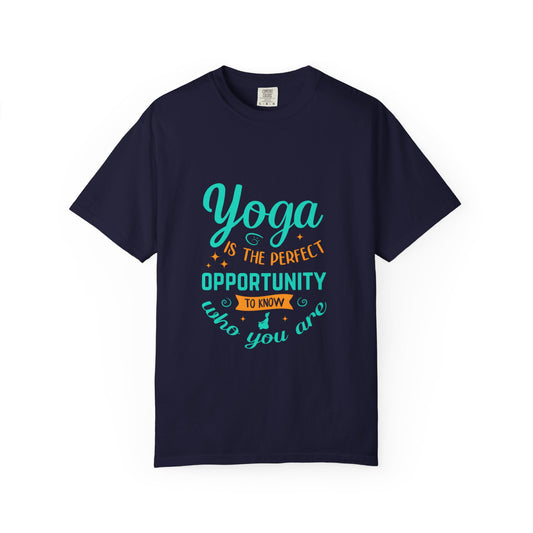 Yoga Opportunity Unisex Garment-Dyed T-Shirt - Perfect for Wellness Enthusiasts