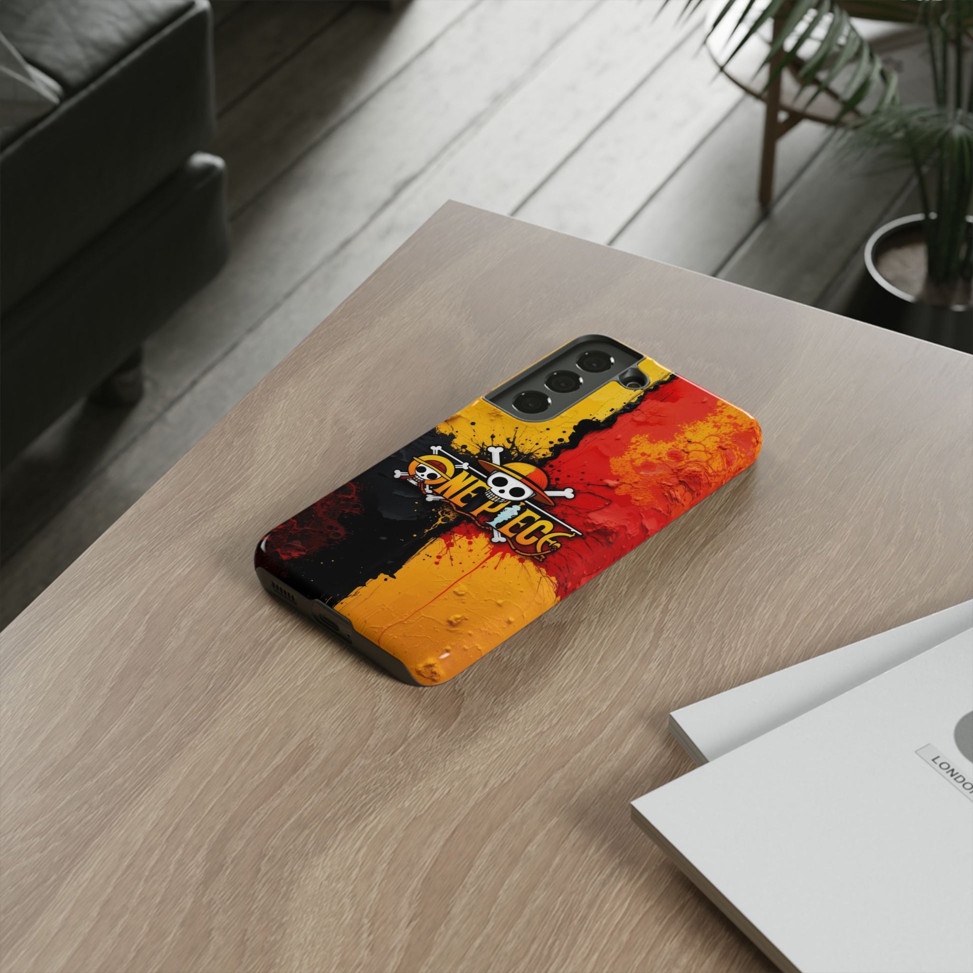 One Piece Samsung Tough Phone Case, Anime Vibrant Design