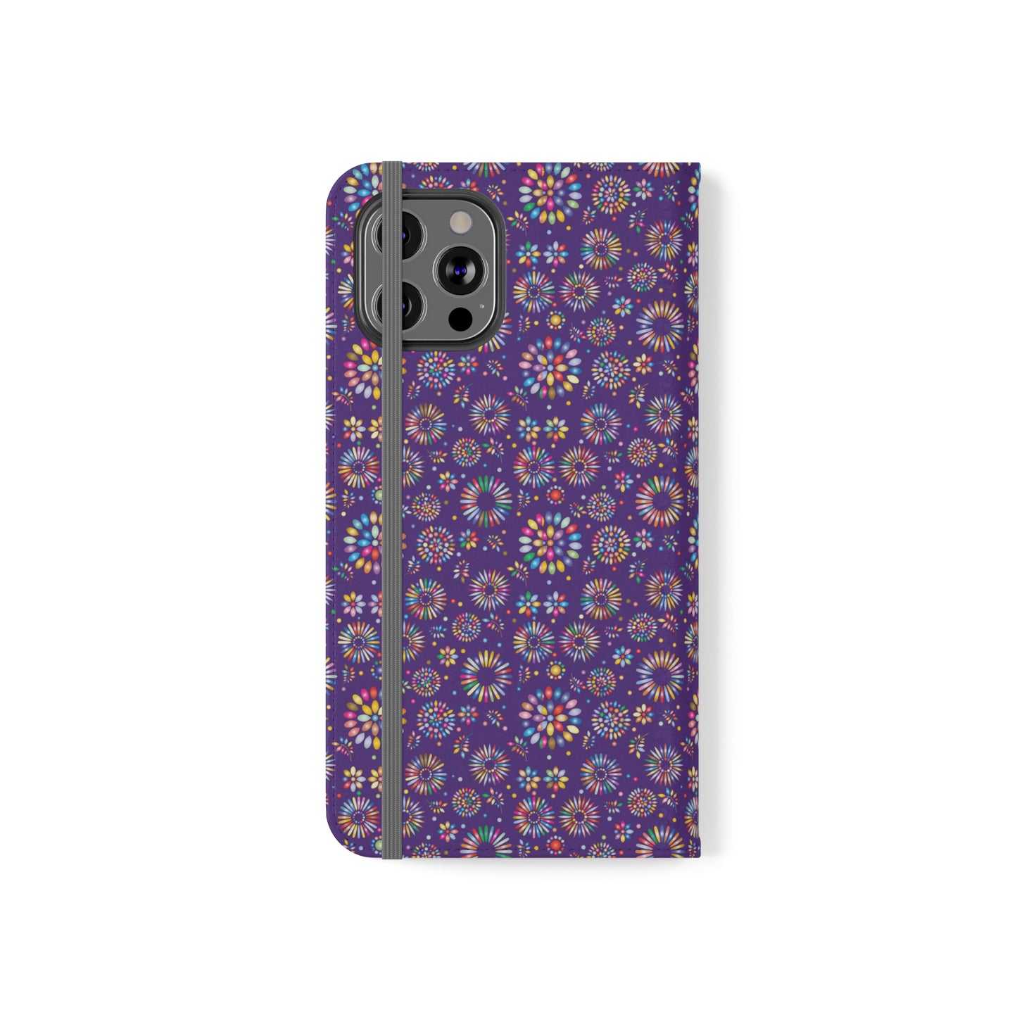 Vibrant Vibes Flip Cases / Purple