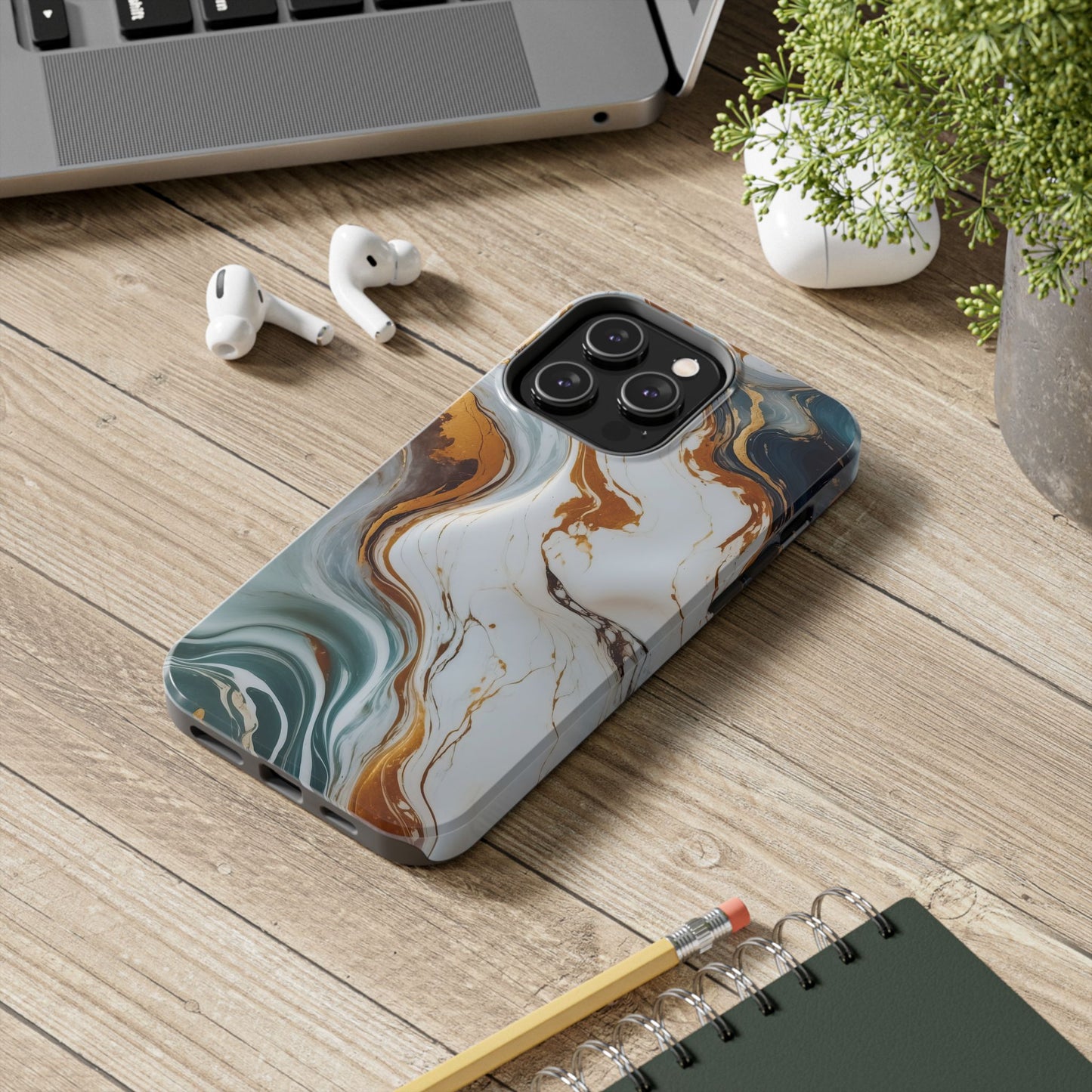 Marble Tough iPhone Case, Stylish Protective Case
