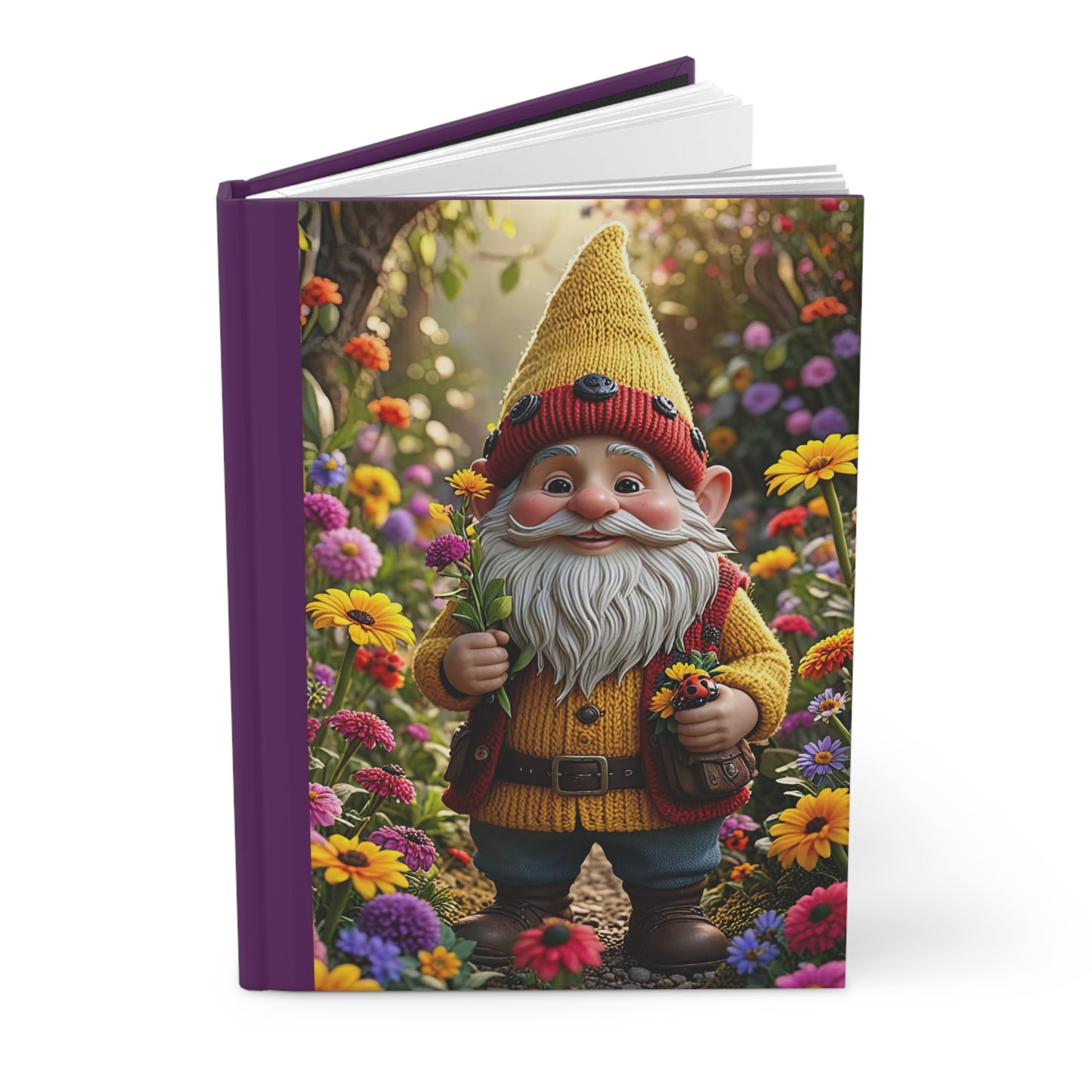 Whimsical Garden Gnome Journal, Dream Big, Stay True, Creativity Notebook