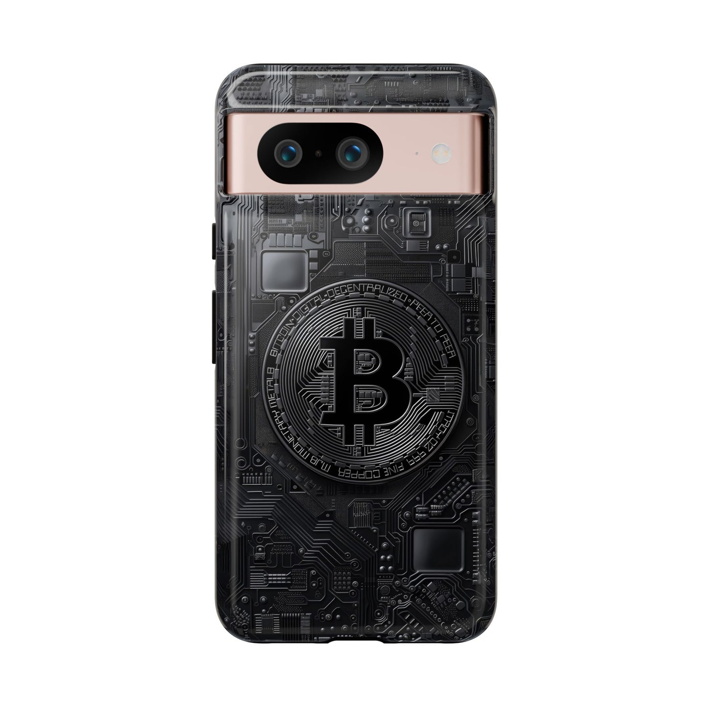 Bitcoin Google Pixel Tough Phone Case, Cryptocurrency Protection Cover