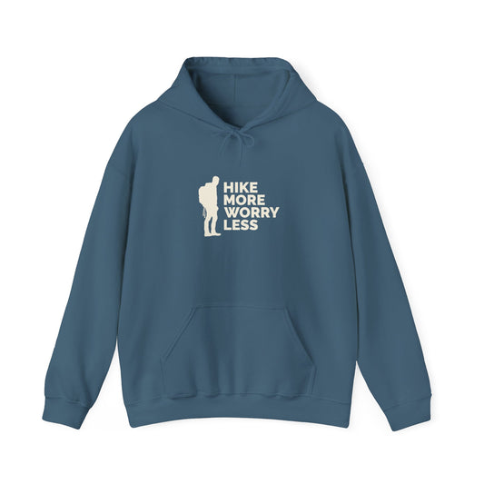 Hike More Worry Less Unisex Heavy Blend™ Hooded Sweatshirt