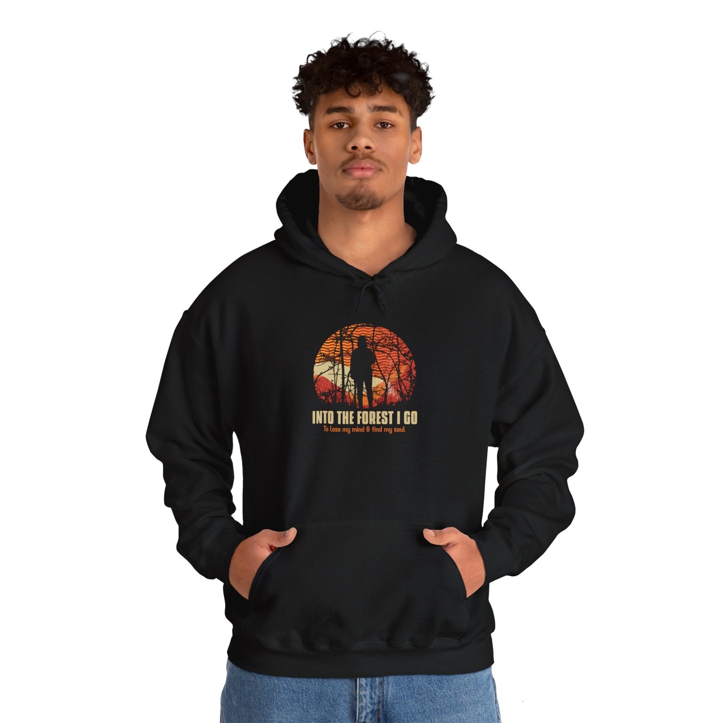 Into The Forest I Go Less Unisex Heavy Blend™ Hooded Sweatshirt