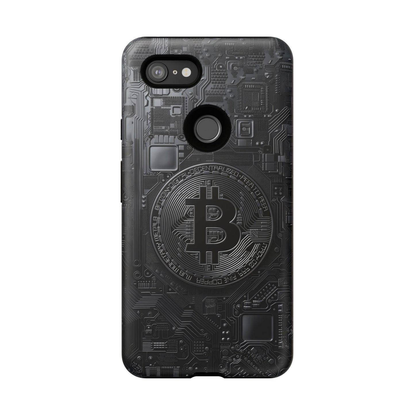 Bitcoin Google Pixel Tough Phone Case, Cryptocurrency Protection Cover