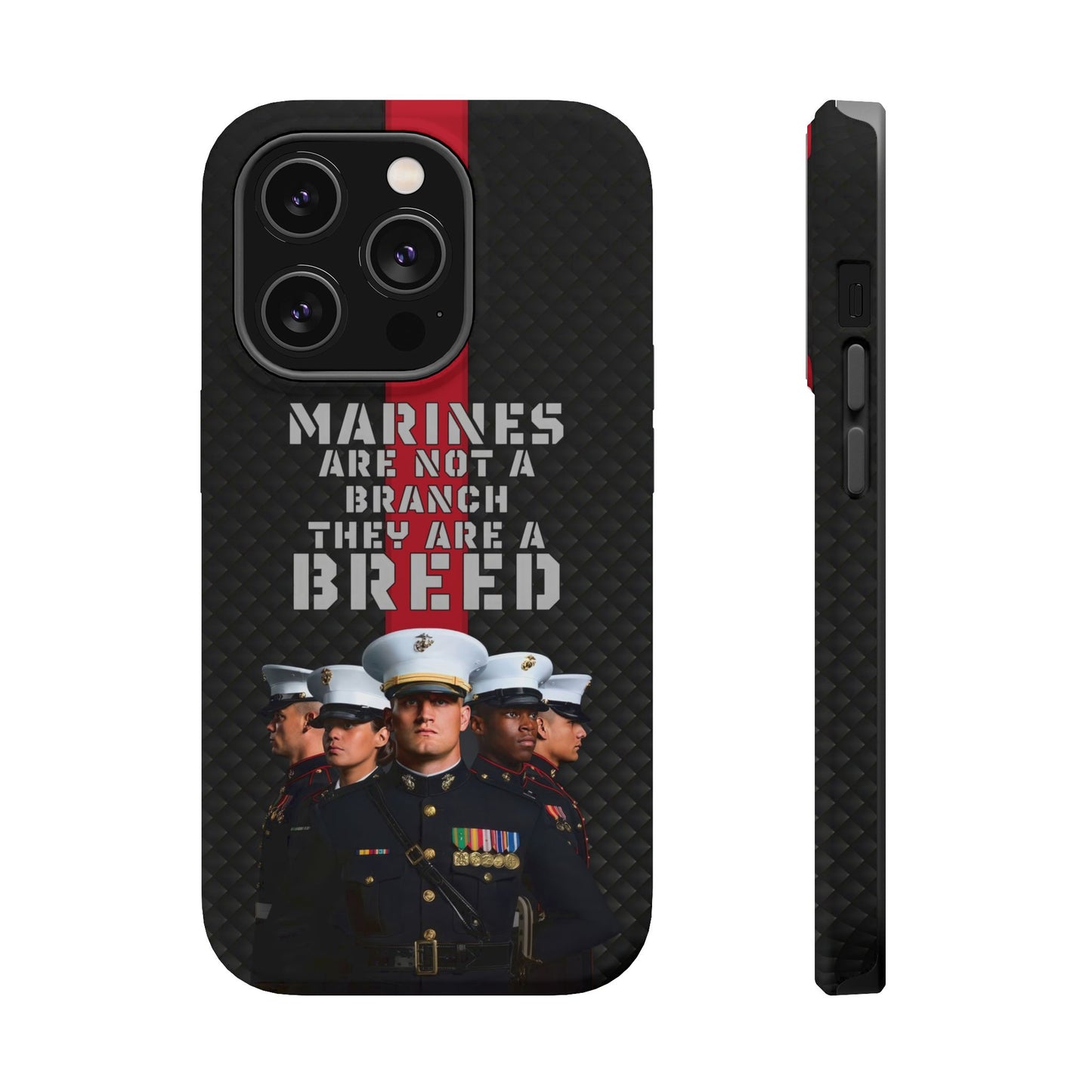 Marines Magnetic Tough Case - "Not a Branch, a Breed" Military iPhone Cover