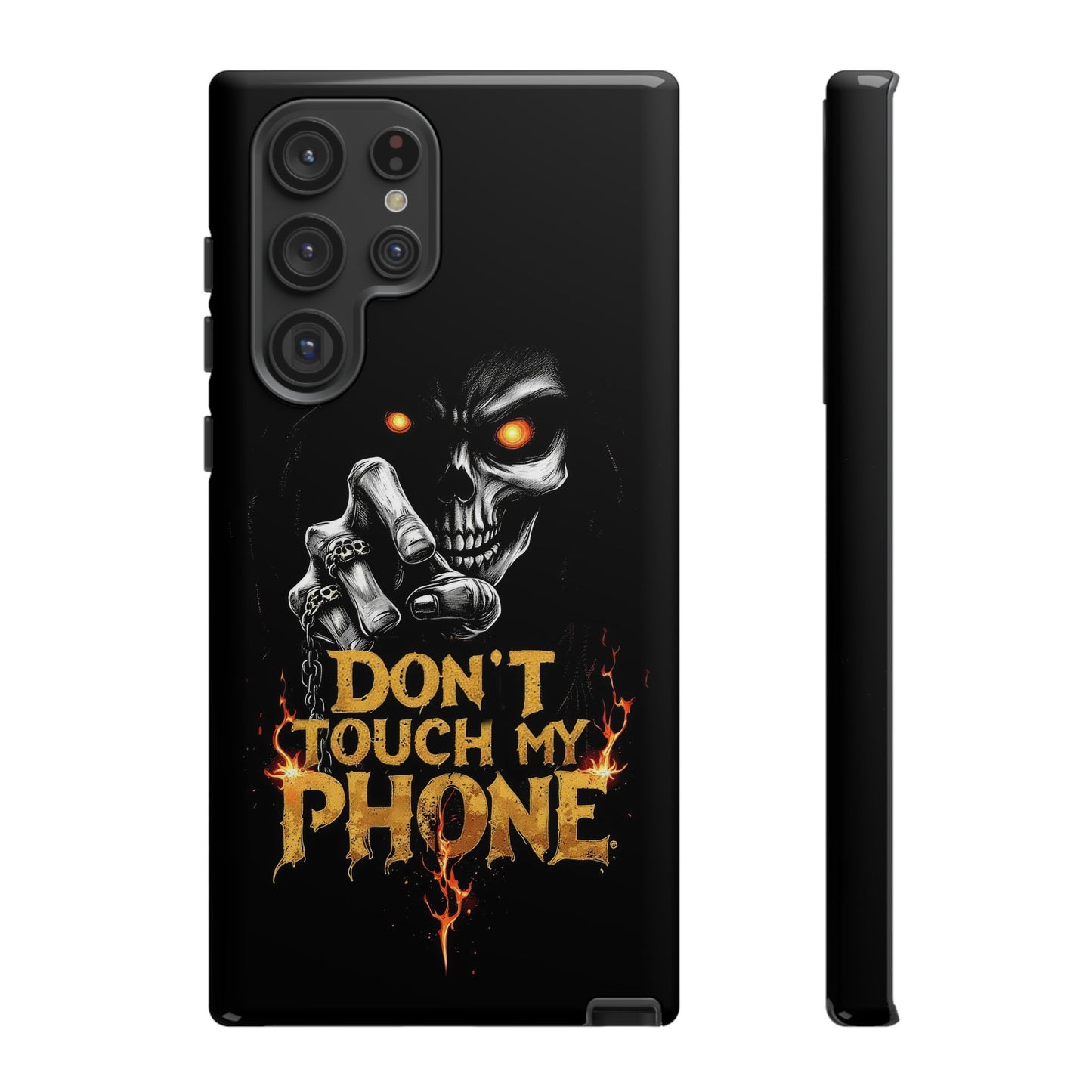 Skull Samsung Tough Cases, Don't Touch My Phone Cover,