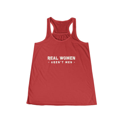 Real Women Flowy Racerback Tank, 65% Polyester 35% Viscose