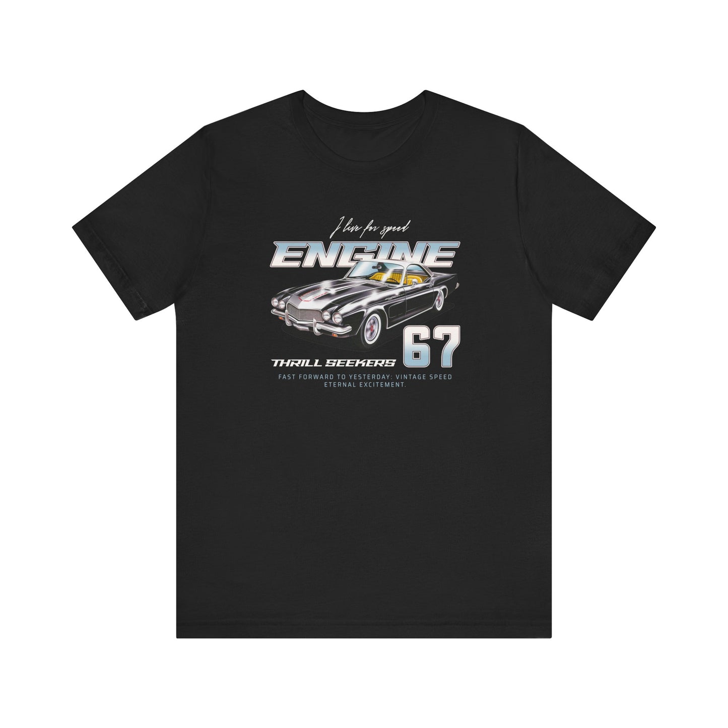 I Live For Speed Engine Unisex Jersey Short Sleeve Tee