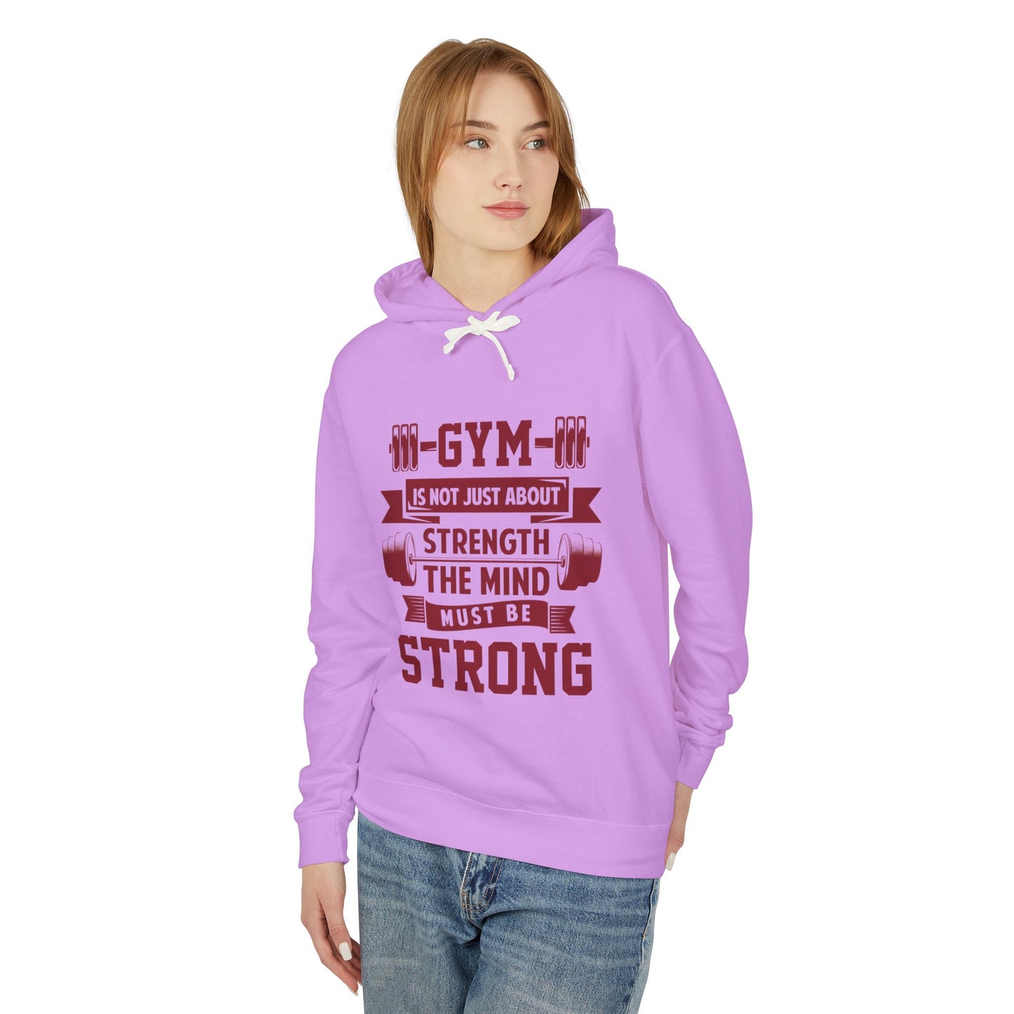 Gym Motivation Unisex Lightweight Hooded Sweatshirt