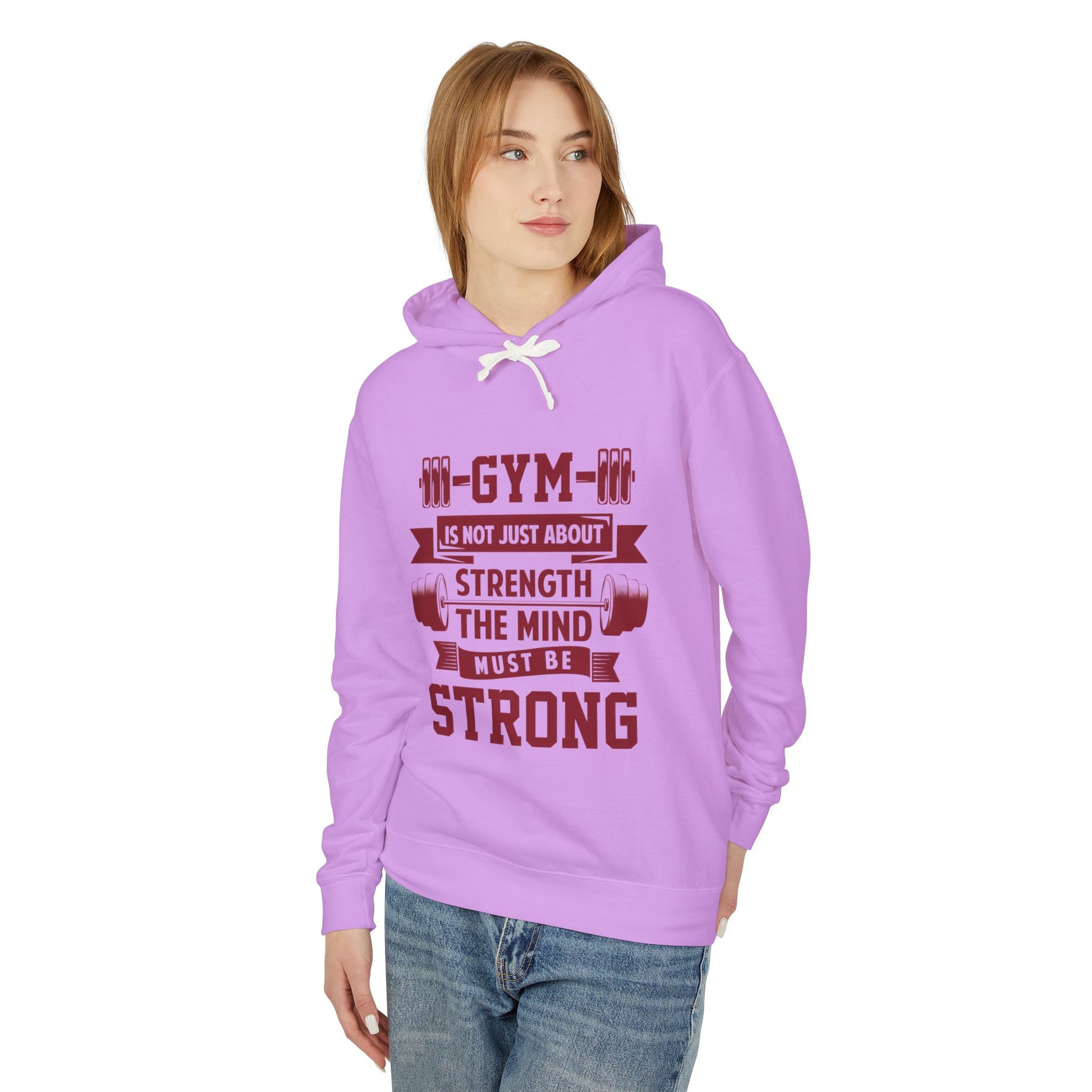 Gym Motivation Unisex Lightweight Hooded Sweatshirt