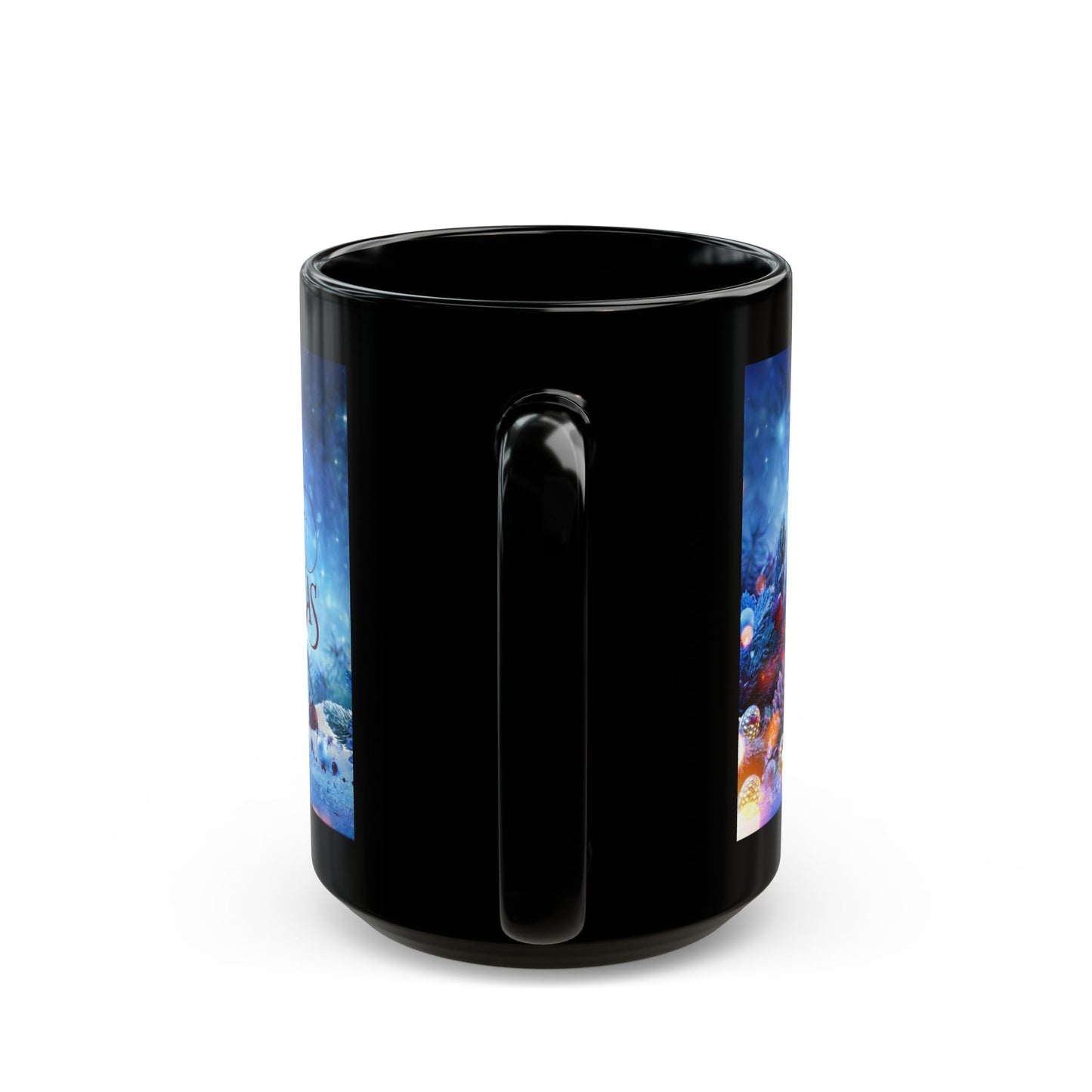 Silent Night Black Mug - 11oz, 15oz