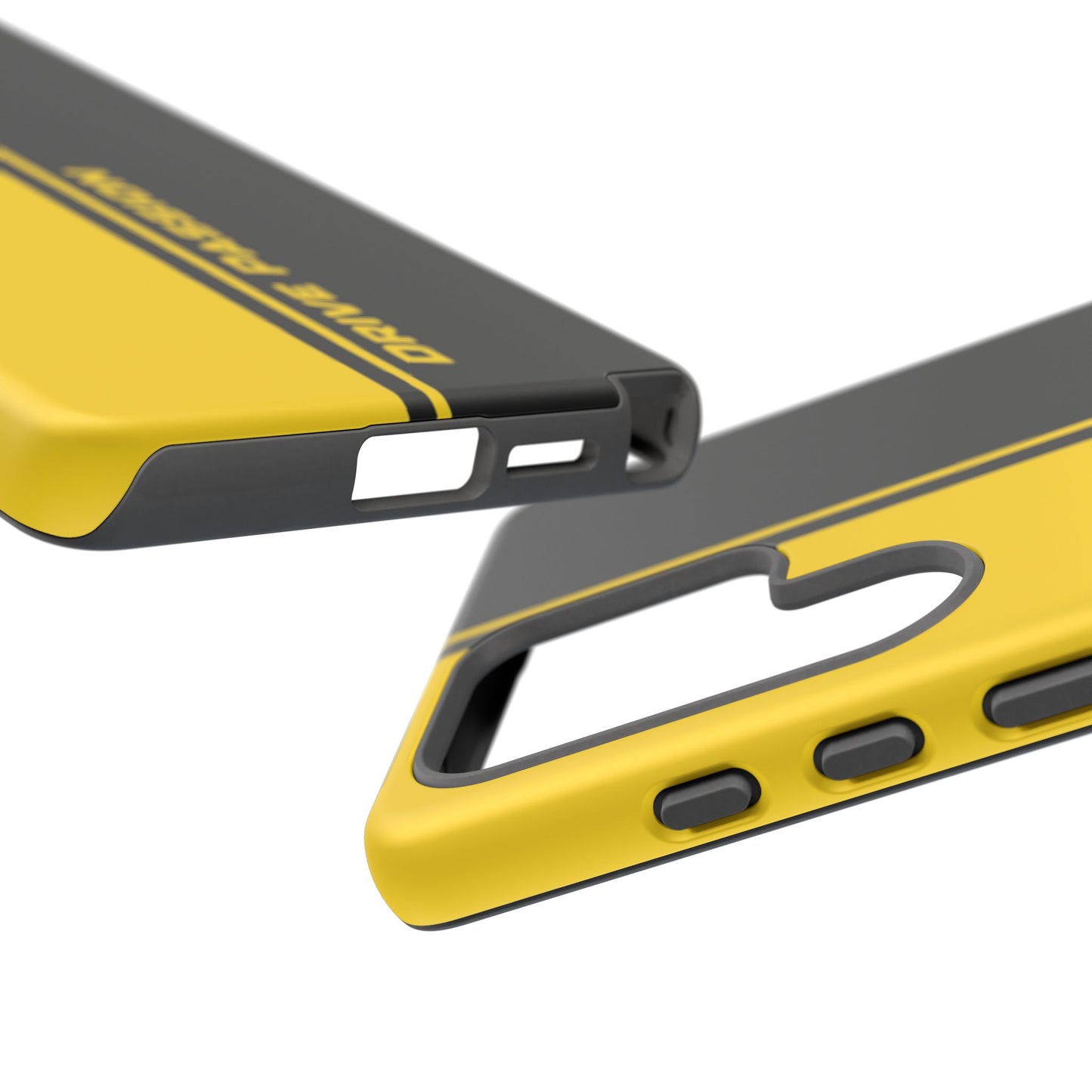 Drive Passion Tough Case – Bold Yellow & Black Design