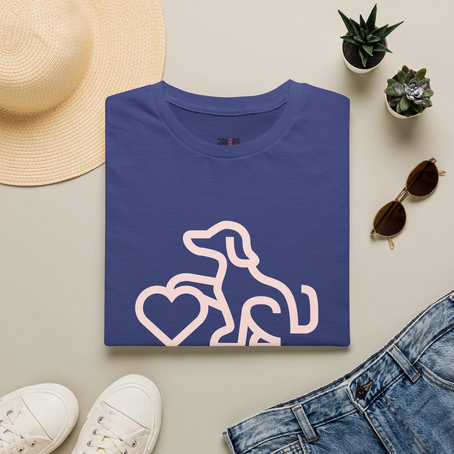 Dog Lover Unisex T-Shirt - At Least My Dog Loves Me