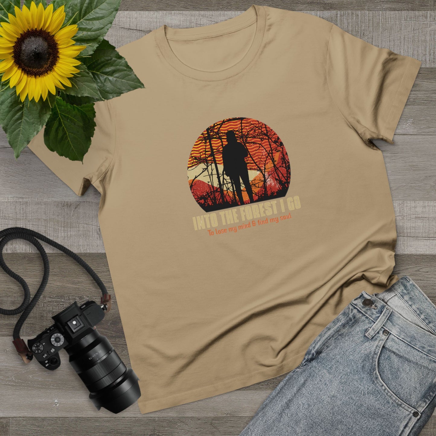 Into The Forest I Go Women’s Maple Tee