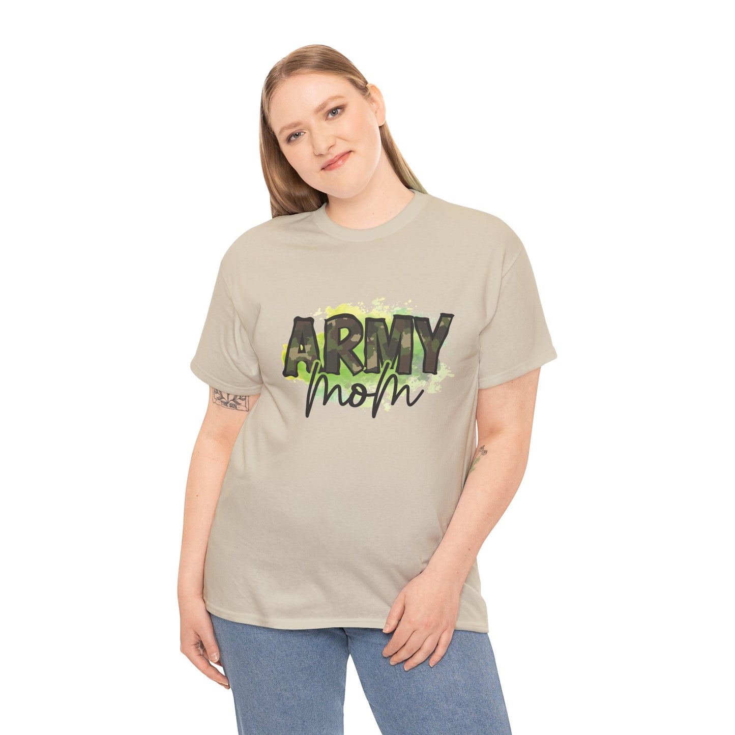 Army Mom Heavy Cotton Tee