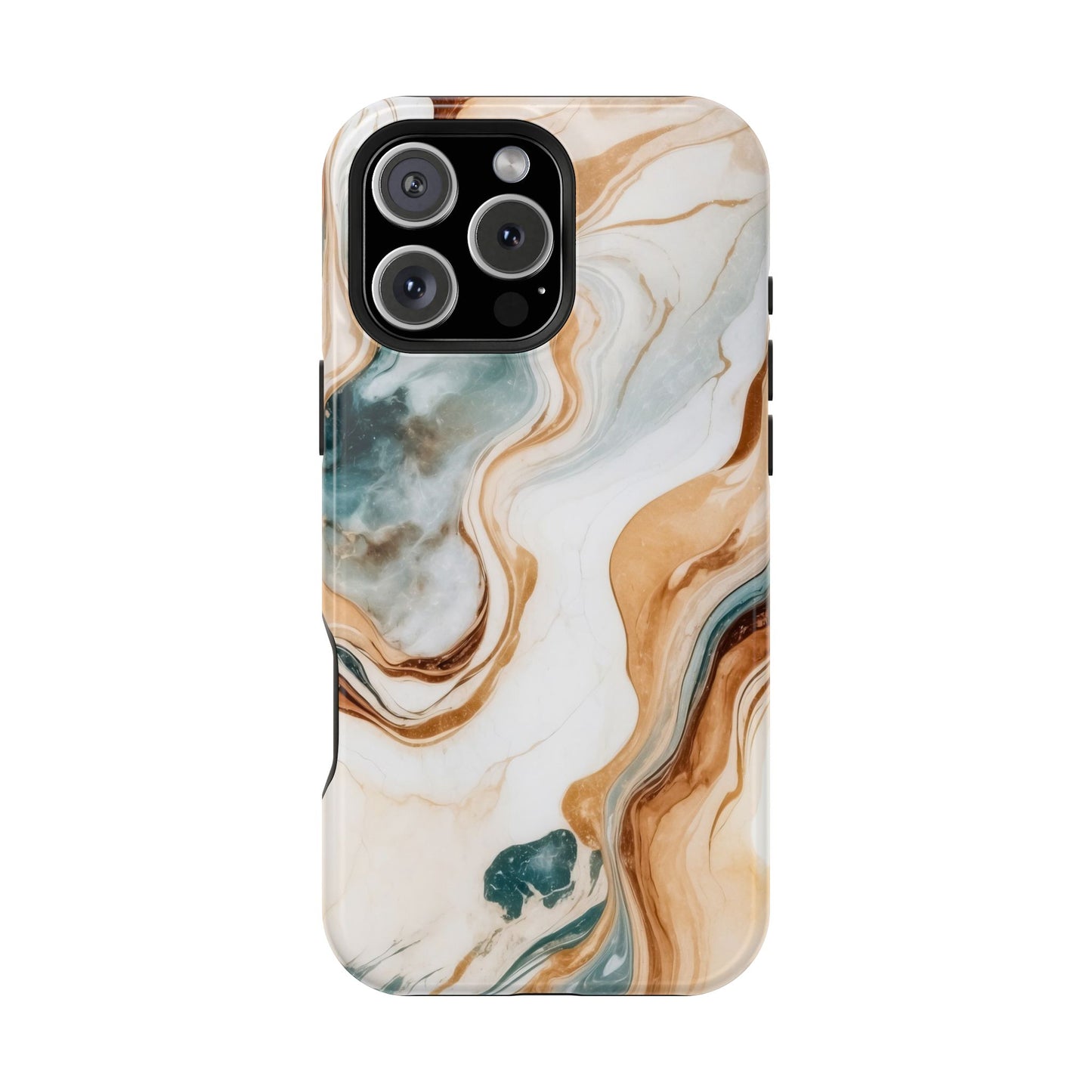 Stylish Magnetic Phone Cases, Abstract Marble Design for Everyday Use