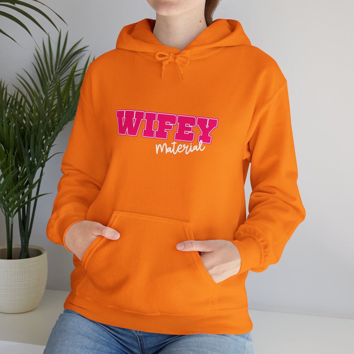 Wifey Material Unisex Heavy Blend™ Hooded Sweatshirt