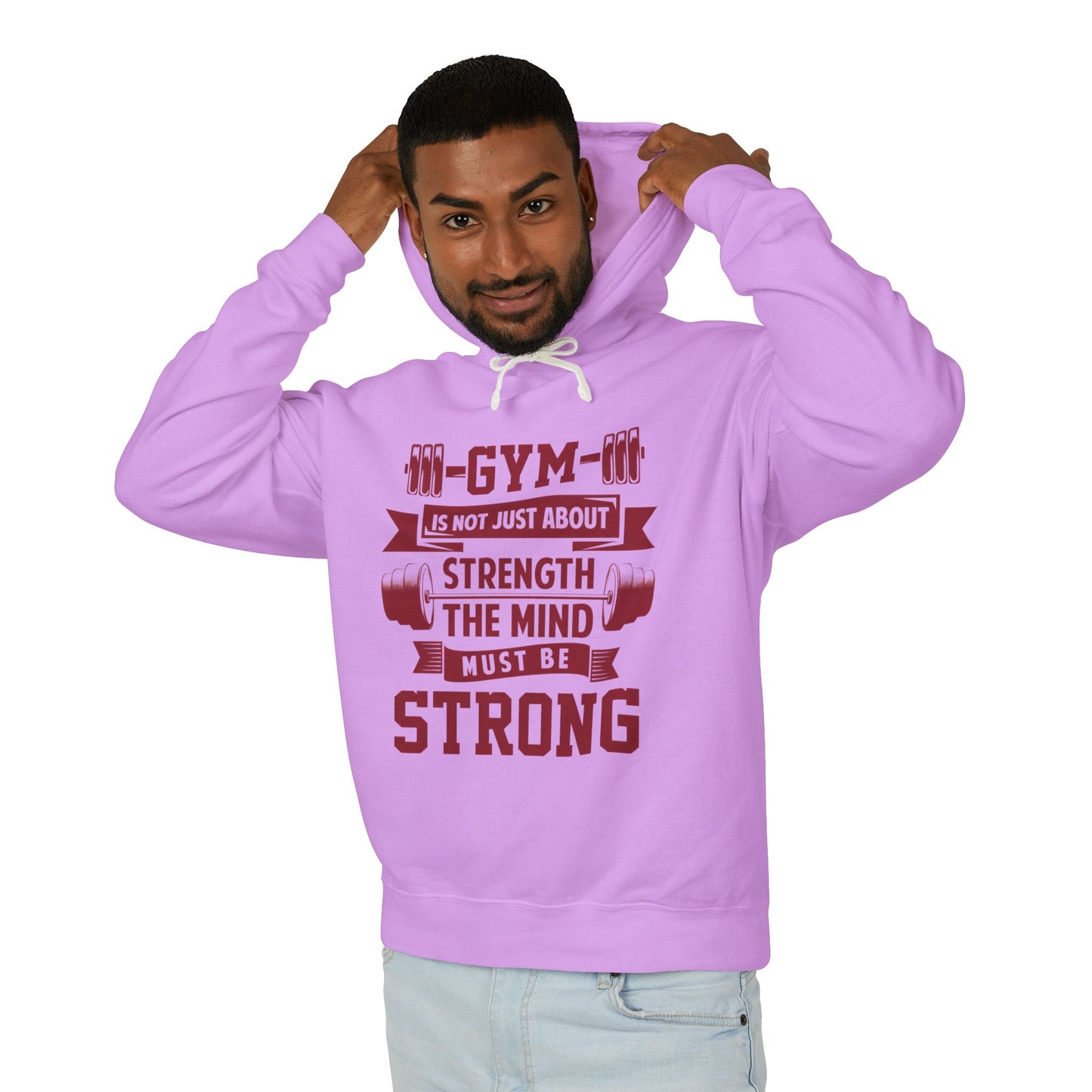 Gym Motivation Unisex Lightweight Hooded Sweatshirt