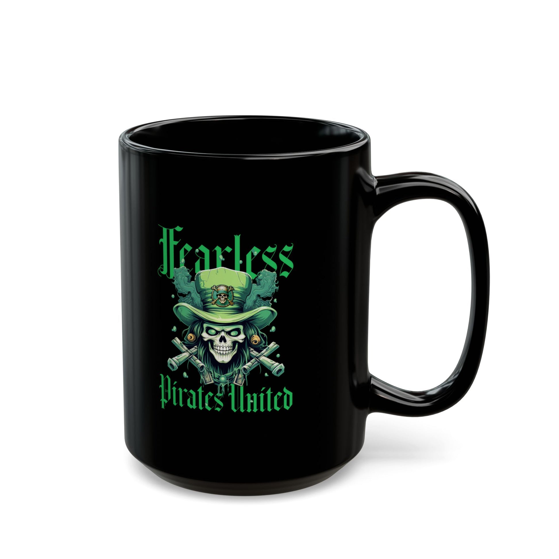 Fearless Pirates United Black Mug - 11oz, 15oz