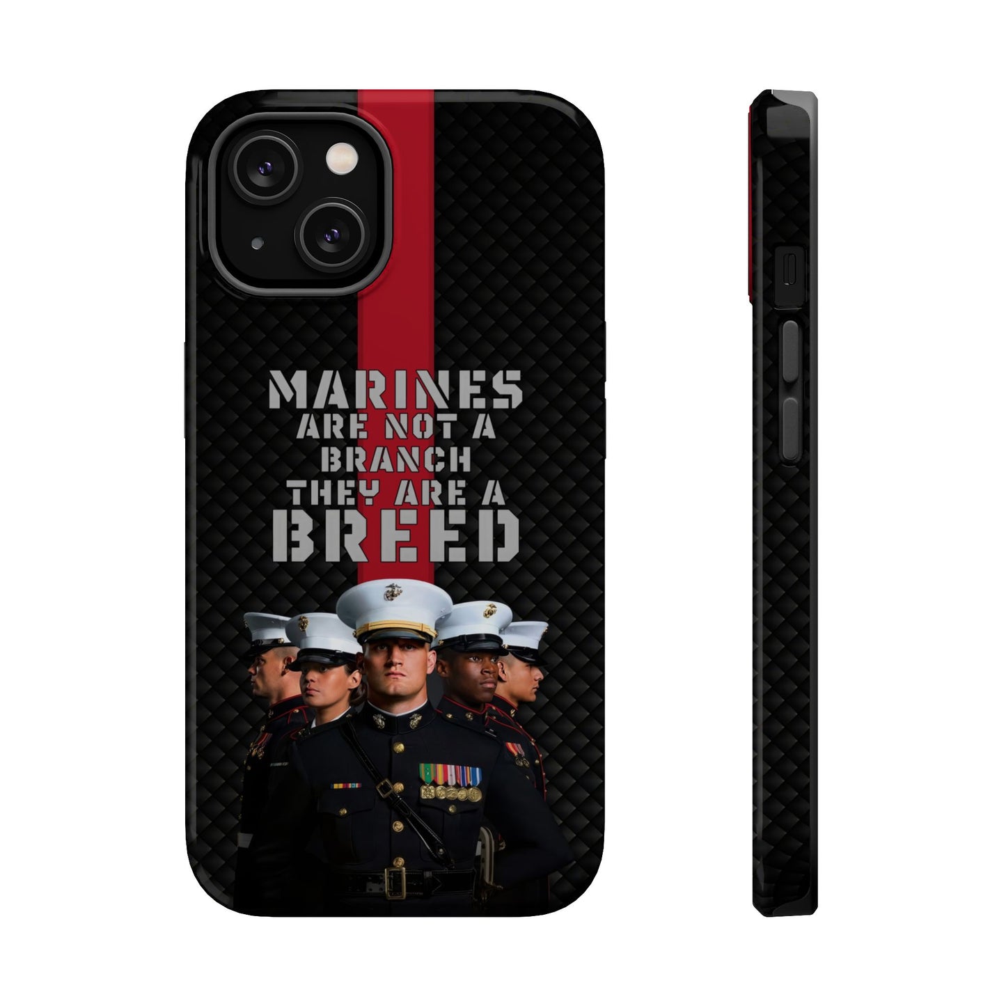 Marines Magnetic Tough Case - "Not a Branch, a Breed" Military iPhone Cover