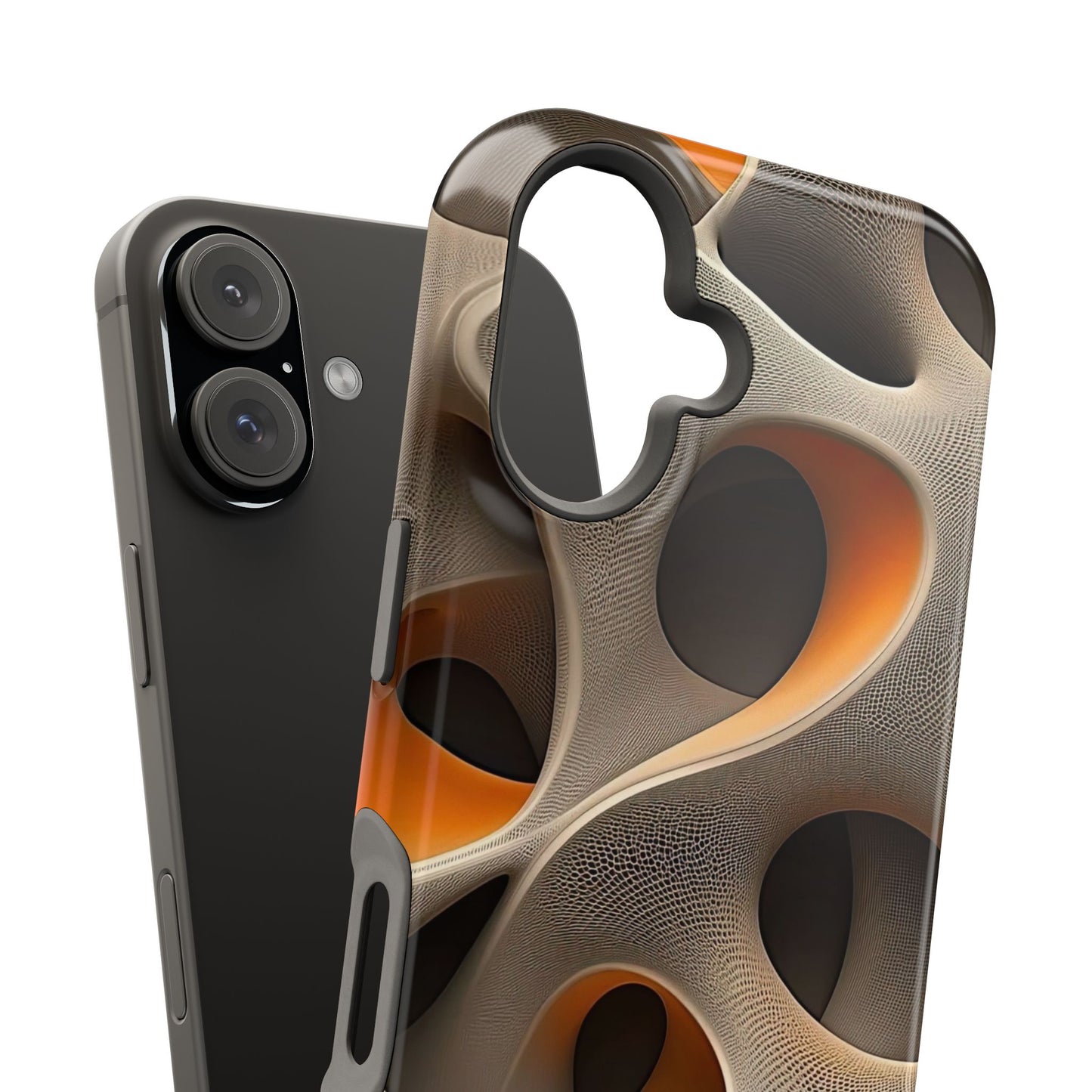 Stylish Magnetic Phone Cases, Abstract Geometric Design