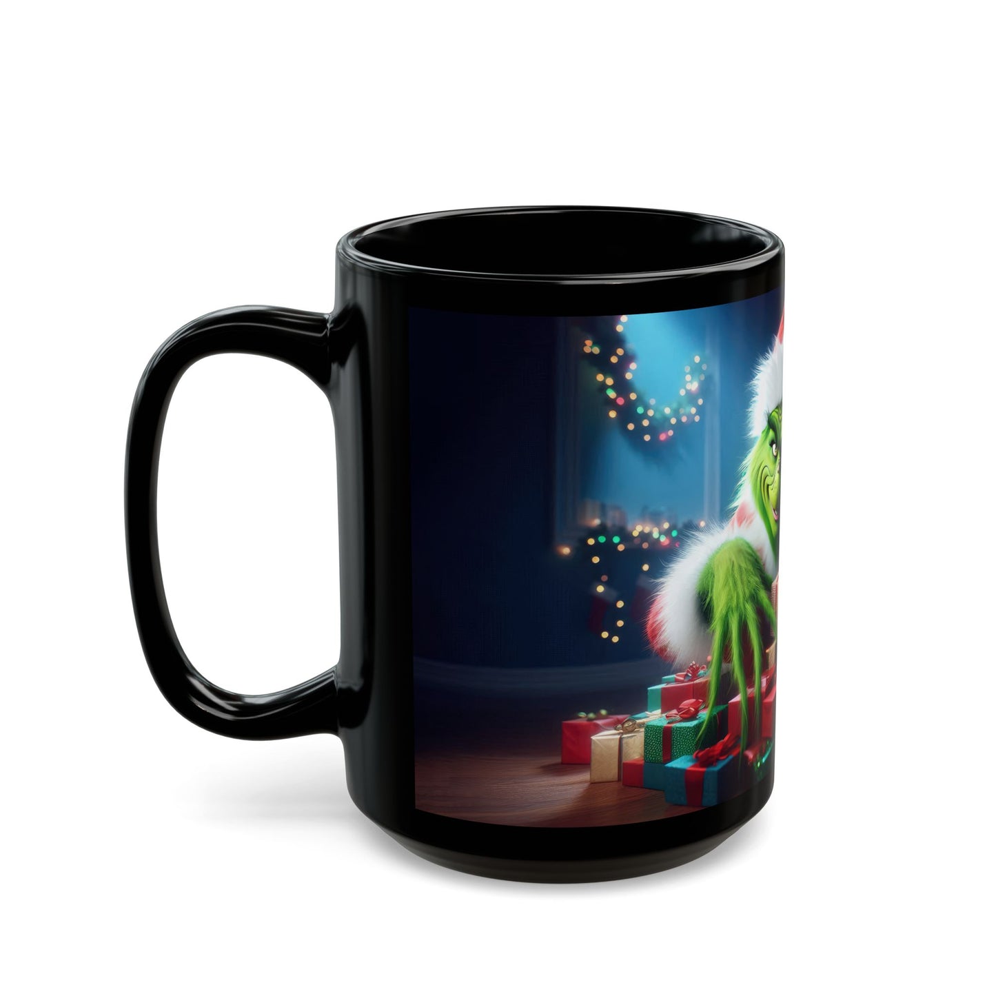 Secret Santa Black Mug - 11oz, 15oz