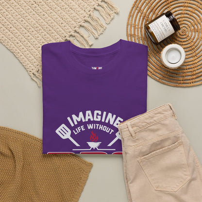 BBQ Lovers Unisex Heavy Cotton Tee - 'Imagine Life Without BBQ'