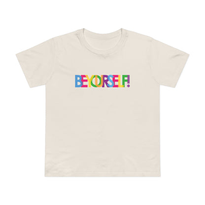 Inspirational Women’s Maple Tee - Be Yourself Graphic T-Shirt