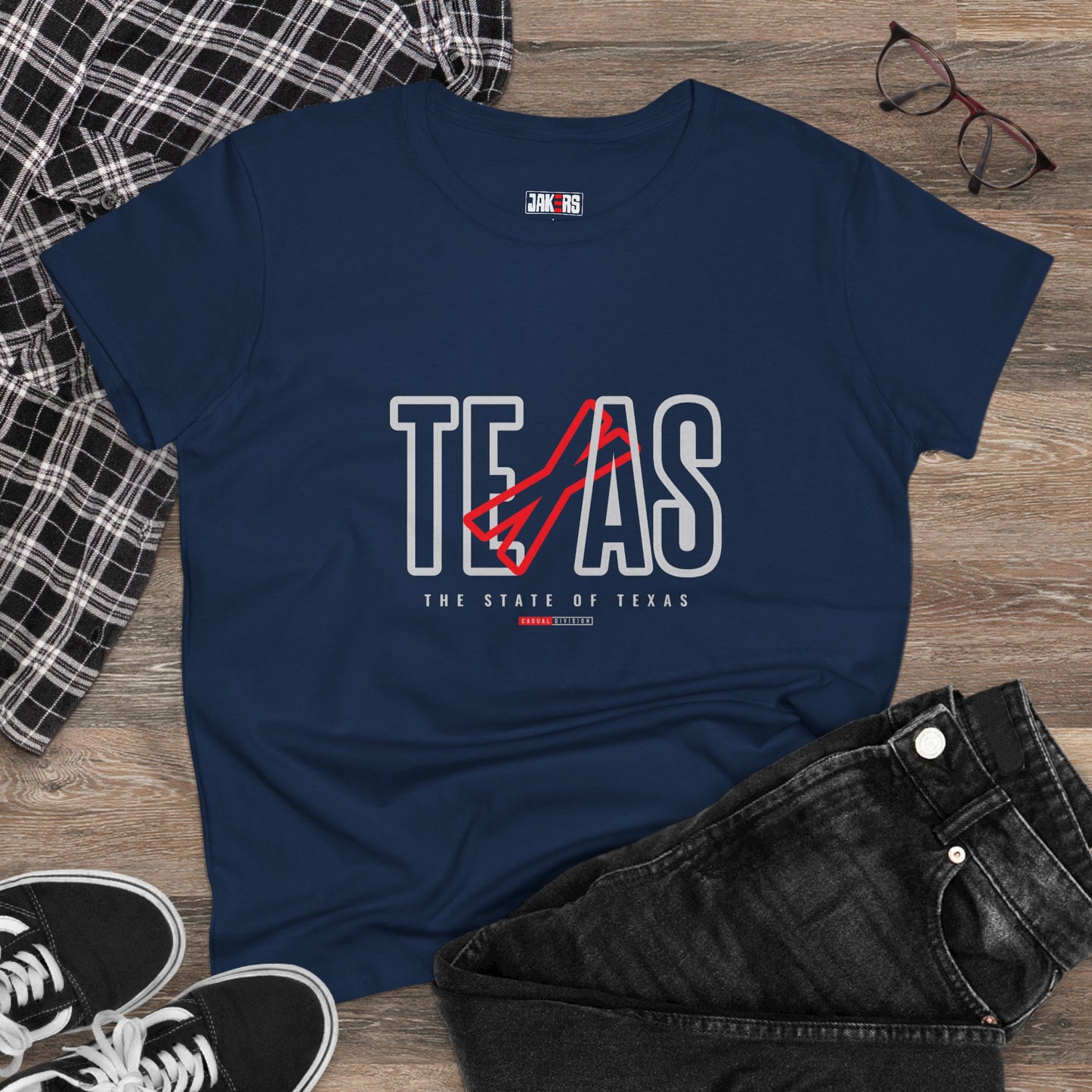 Texas State Graphic Women's Midweight Cotton Tee