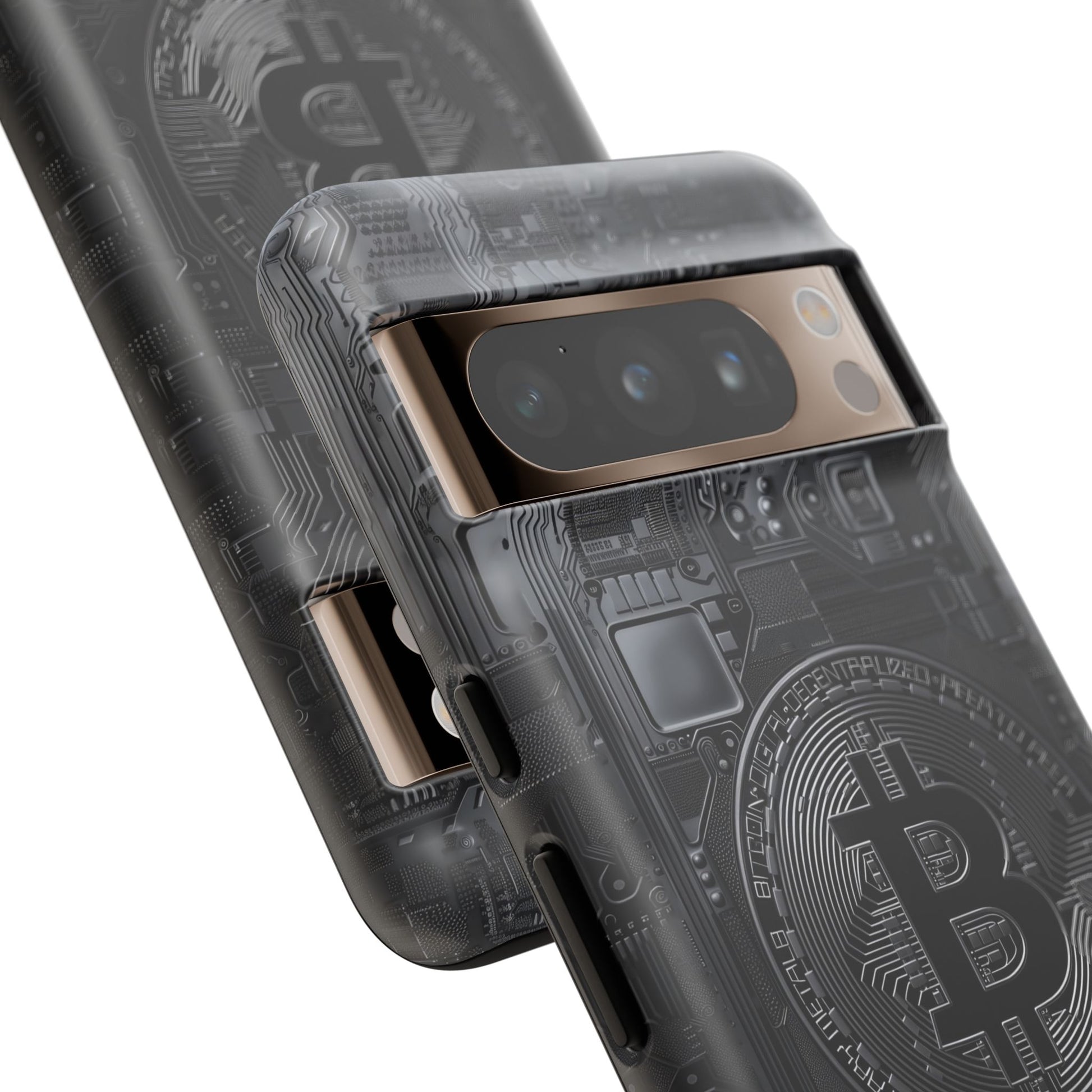 Bitcoin Google Pixel Tough Phone Case, Cryptocurrency Protection Cover