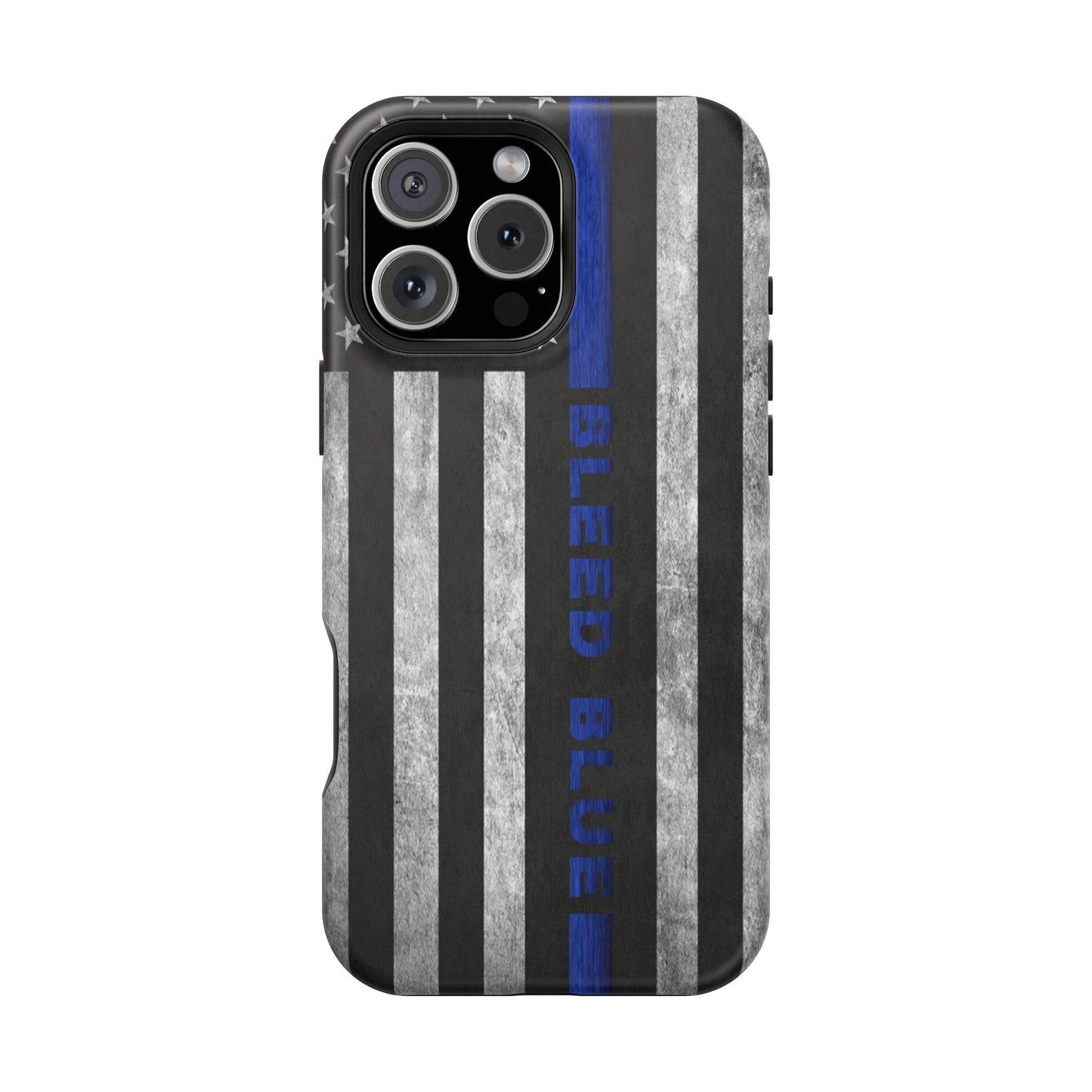 Police Magnetic Phone Cases, Bleed Blue