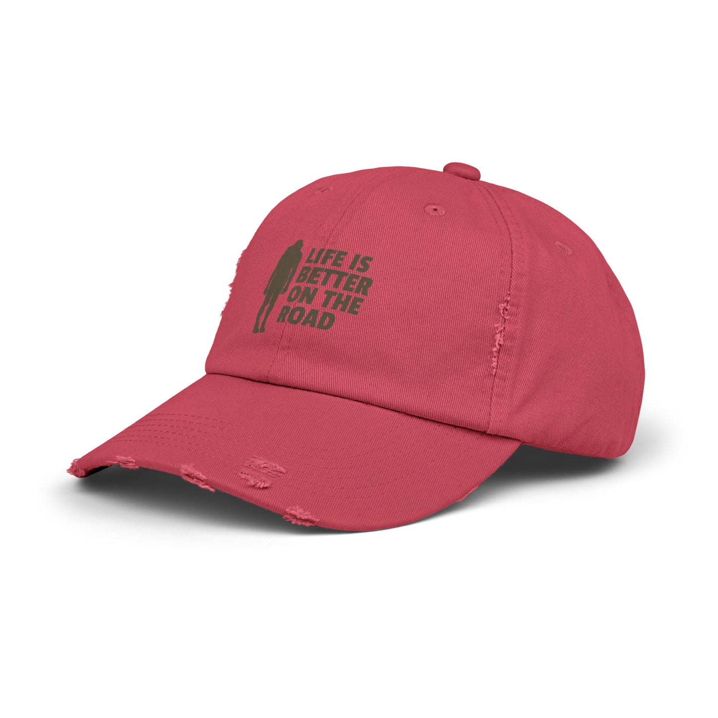 Life Is Better On The Road Unisex Distressed Cap