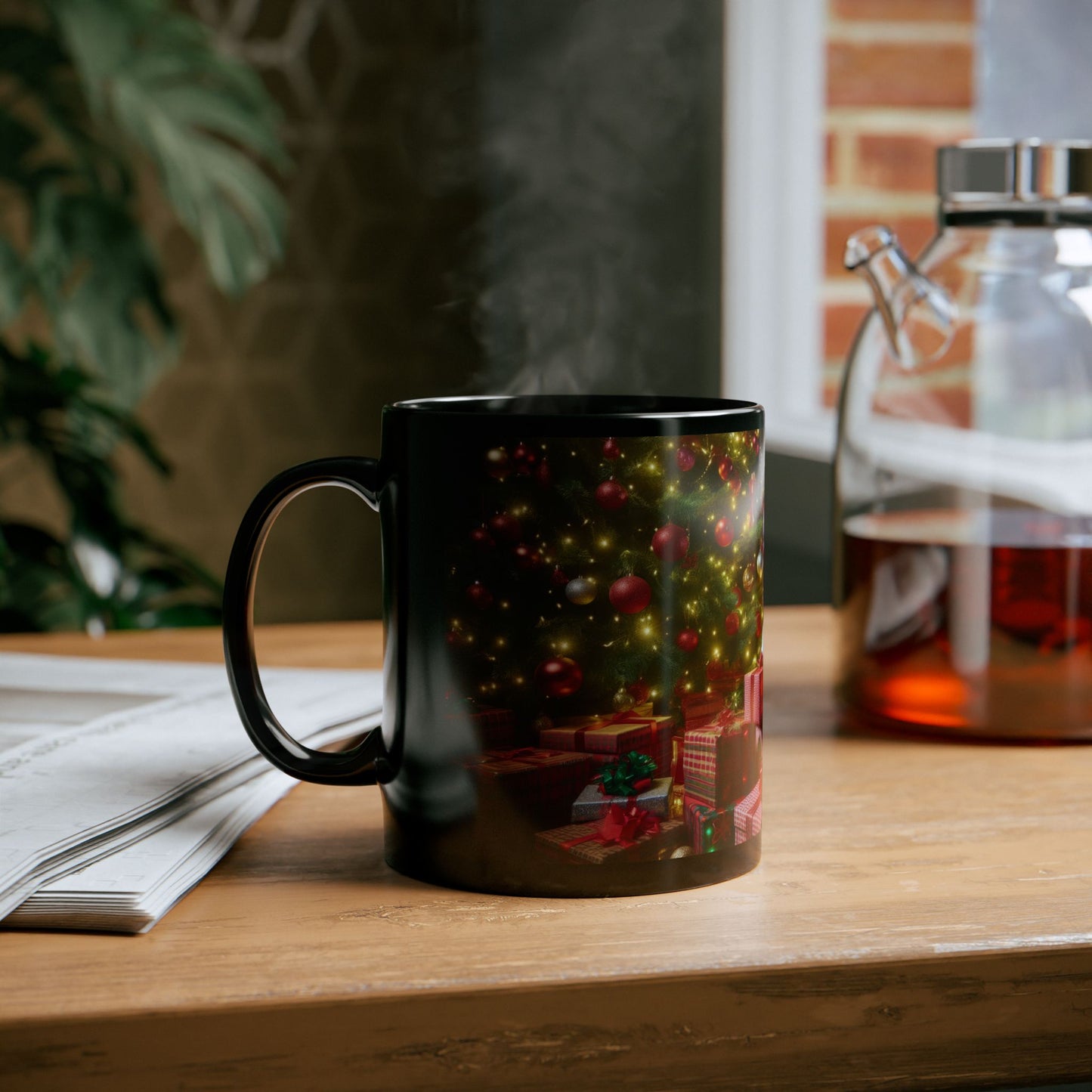 The Big Gift Drop Black Mug - 11oz, 15oz