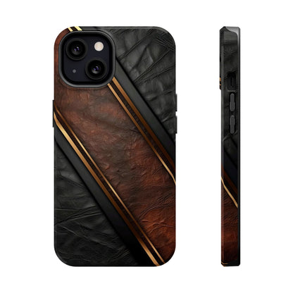 Stylish Leather Texture Magnetic Tough Cases