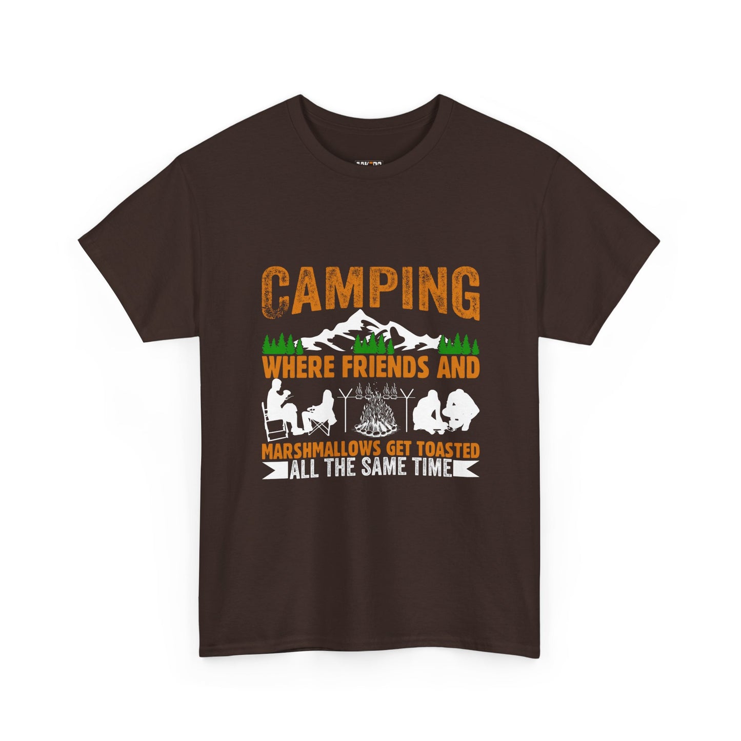 Camping Friends Unisex Heavy Cotton Tee - Perfect for Outdoor Adventures