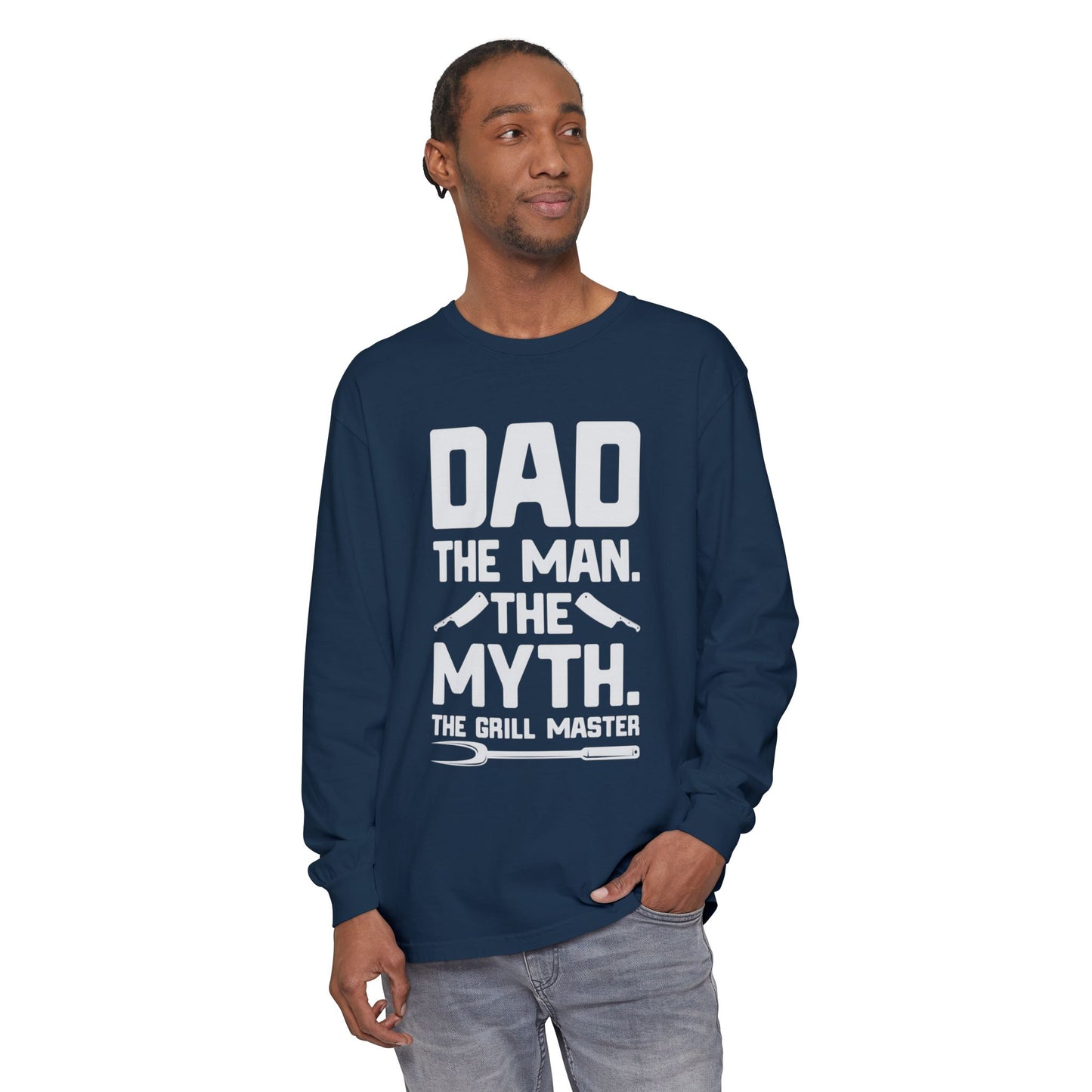 Dad The Man Myth Grill Master Long Sleeve T-Shirt